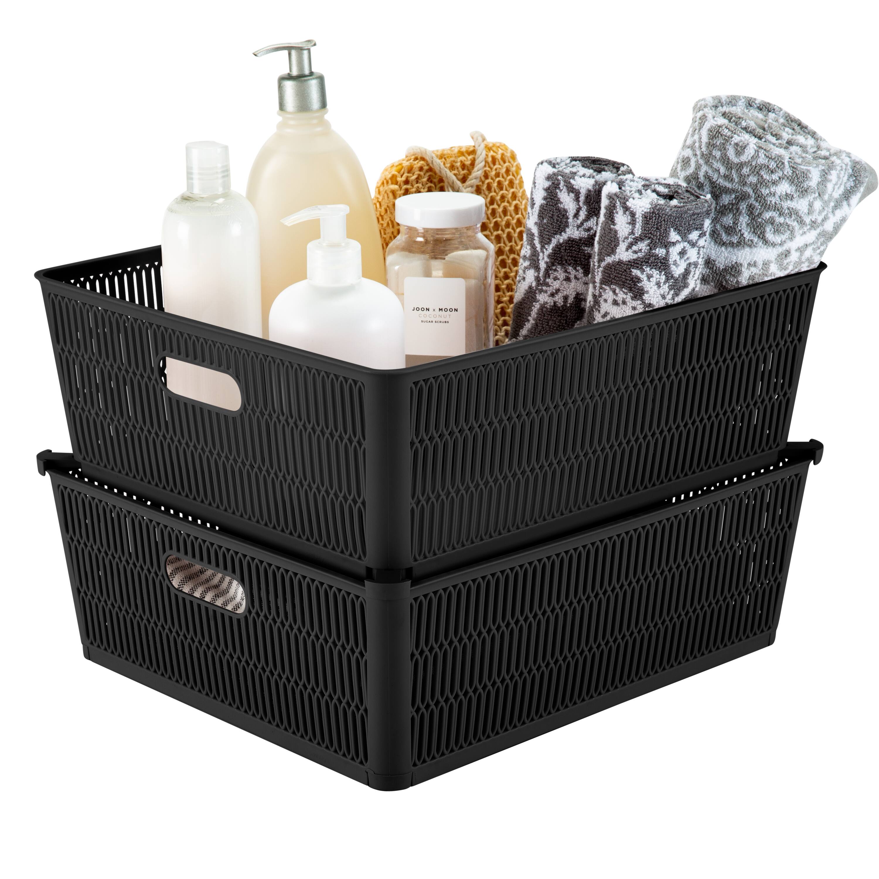 Simplify Slide 2 Stack It Shallow Tote Baskets, 2ct.