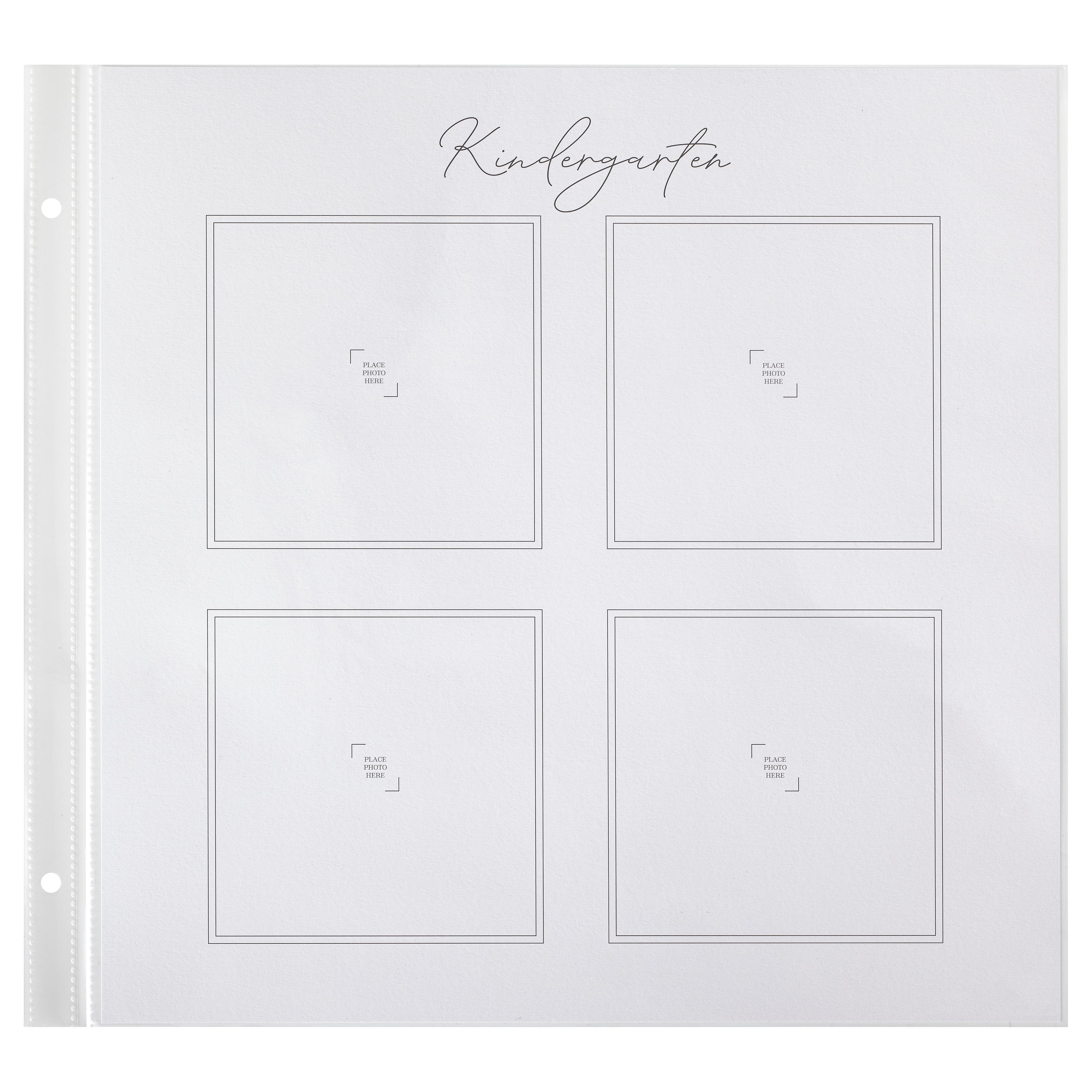 6 Pack: 12&#x22; x 12&#x22; School Years Guided Scrapbook Layouts by Recollections&#x2122;