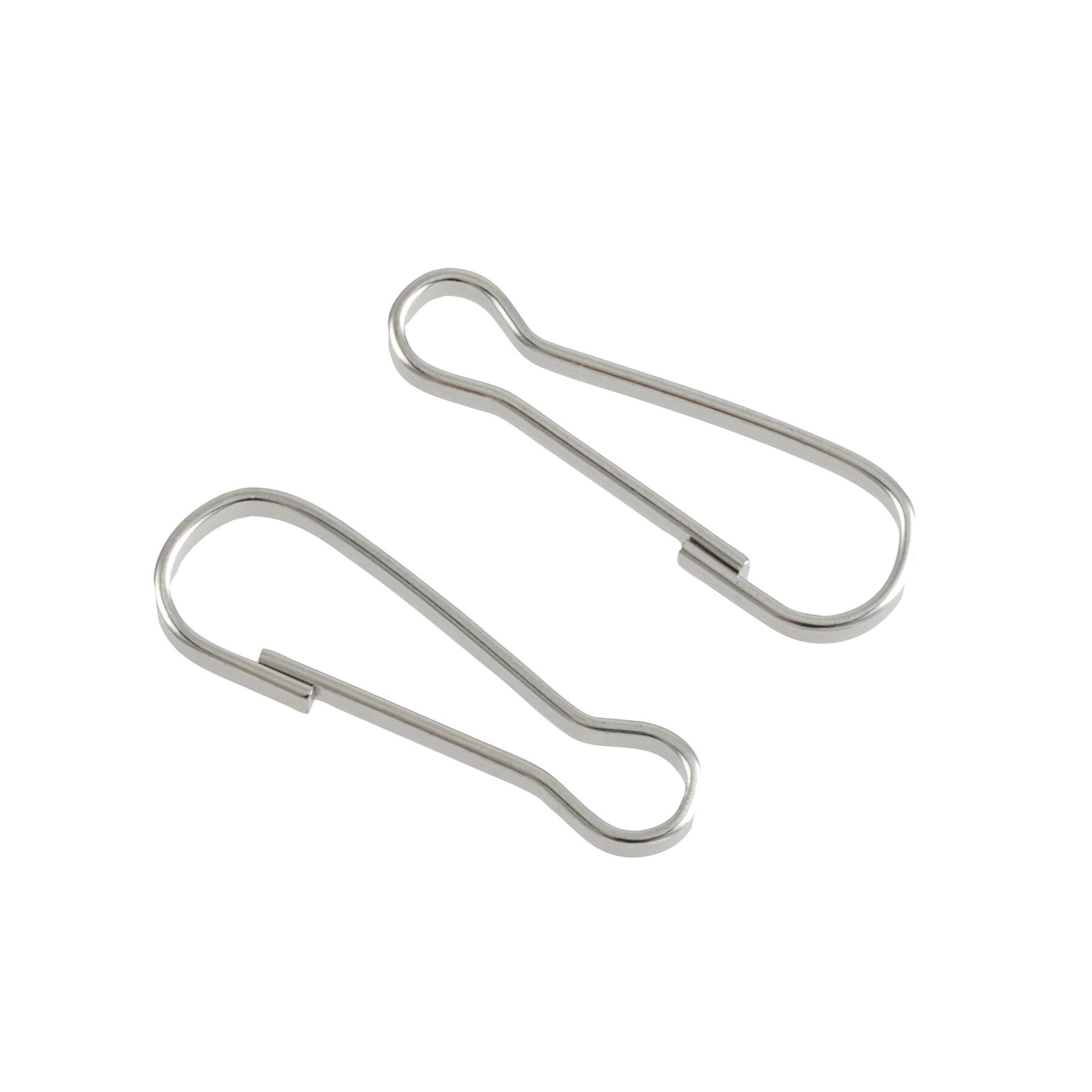 12 Packs: 45 ct. (540 total) 1" Rhodium Lanyard Hooks by Bead Landing™