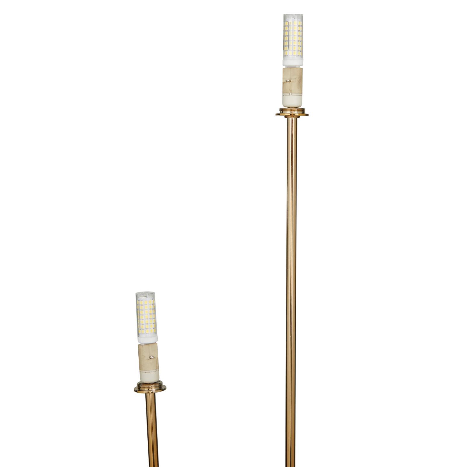 31" 2 Orb Table Lamp with Marble Base