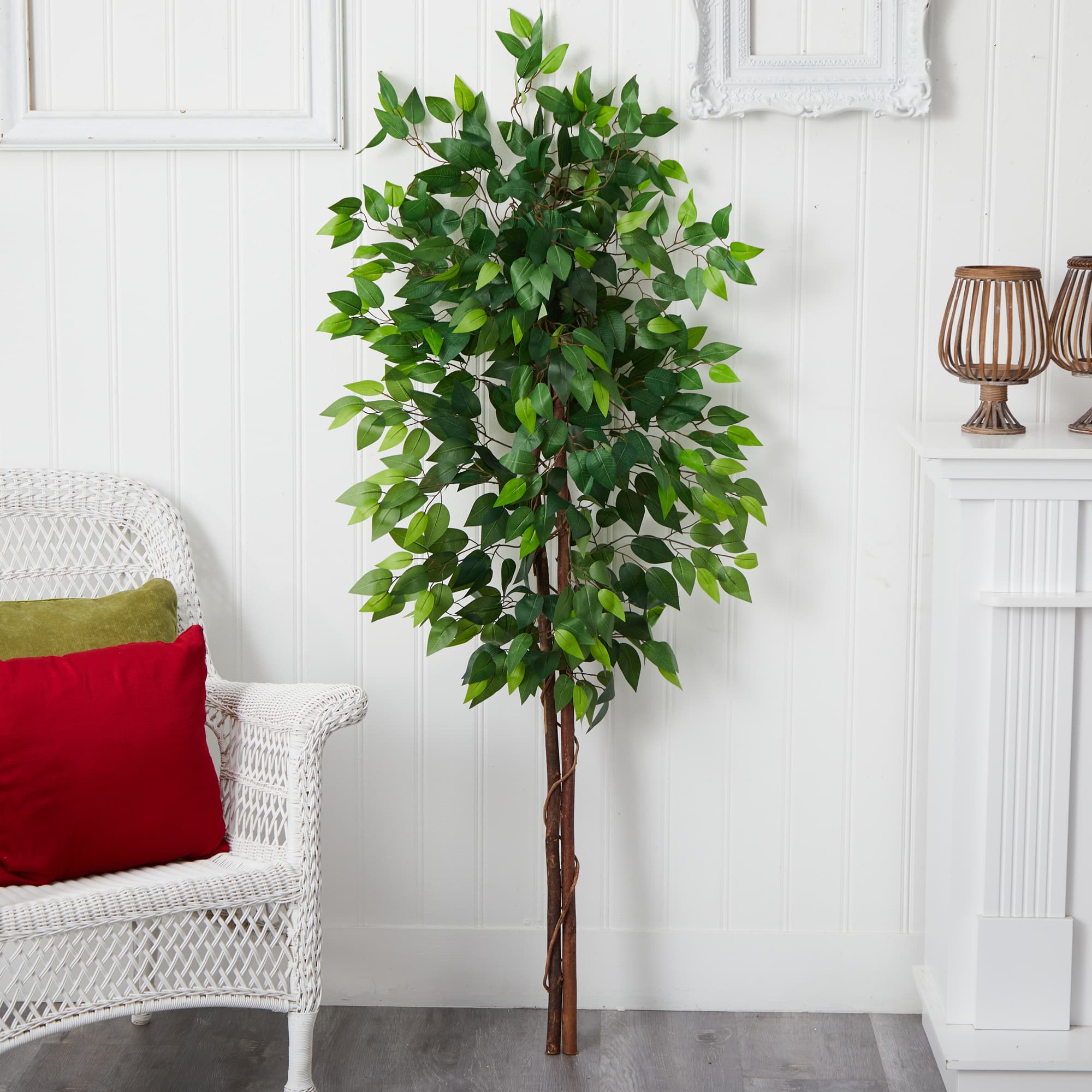 5ft. Artificial Double Trunk Ficus Tree