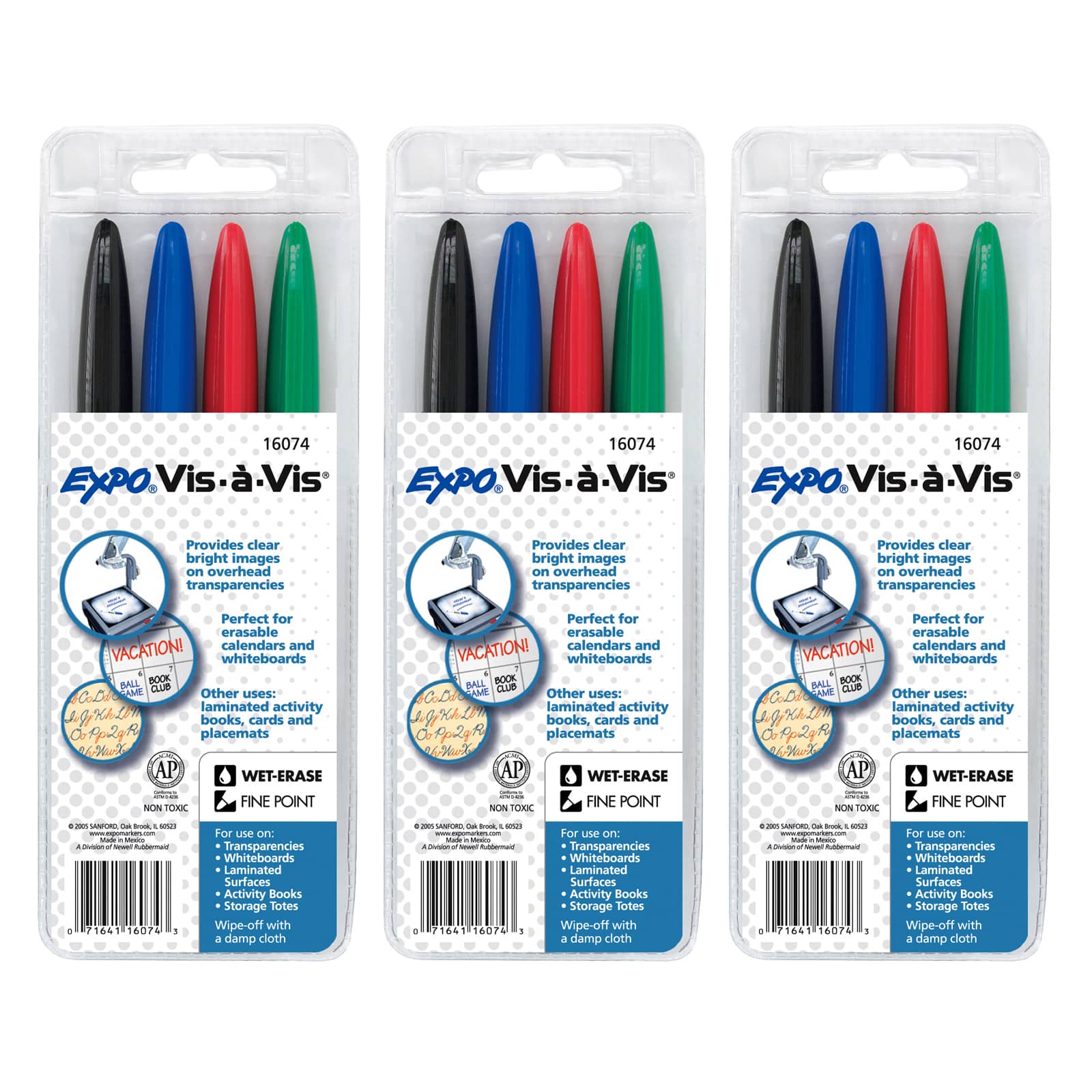 Map Wet Erase Markers