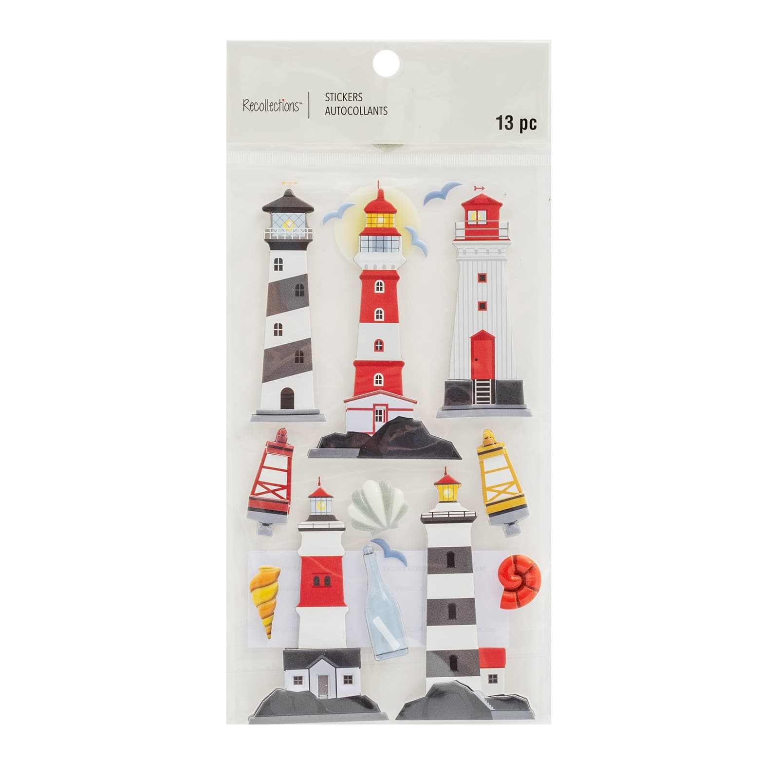 12 Pack: Lighthouse Dimensional Stickers by Recollections™