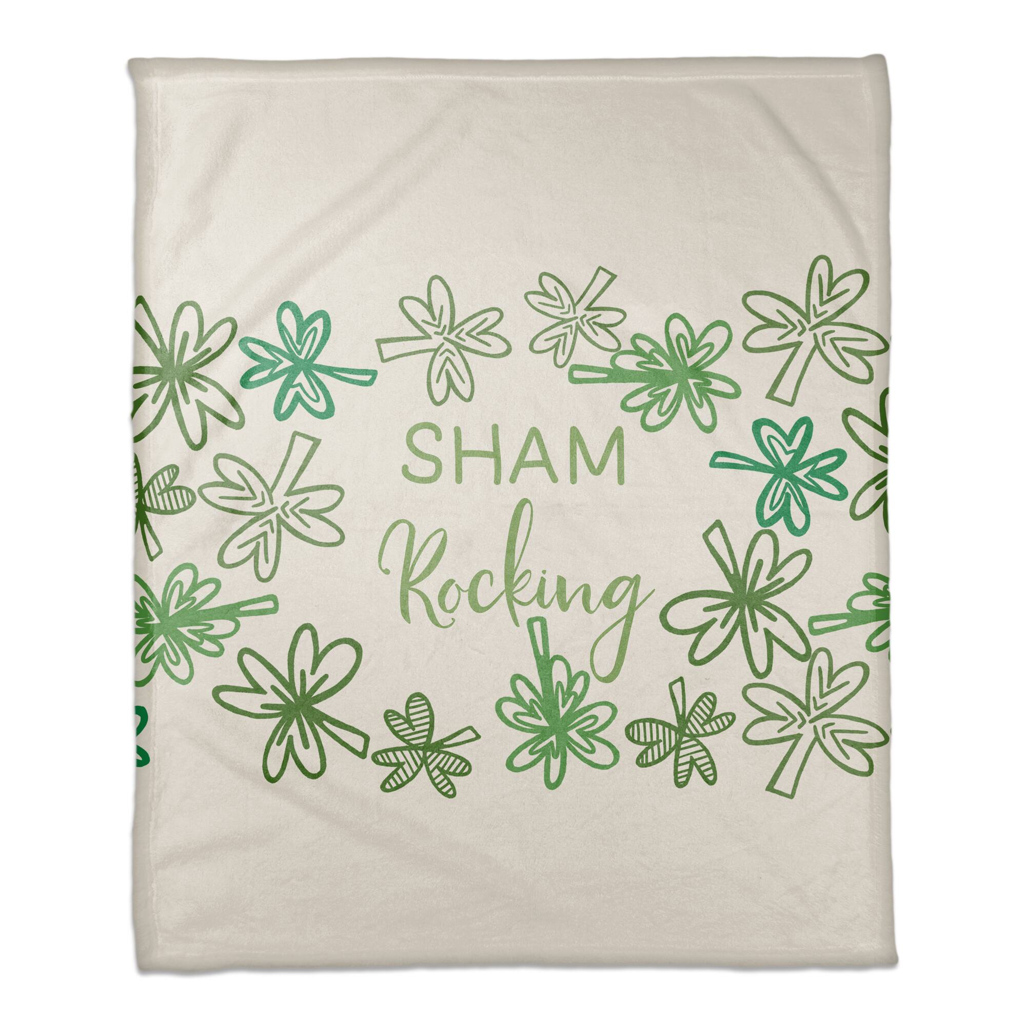 Sham Rocking 50&#x22; x 60&#x22; Coral Fleece Blanket
