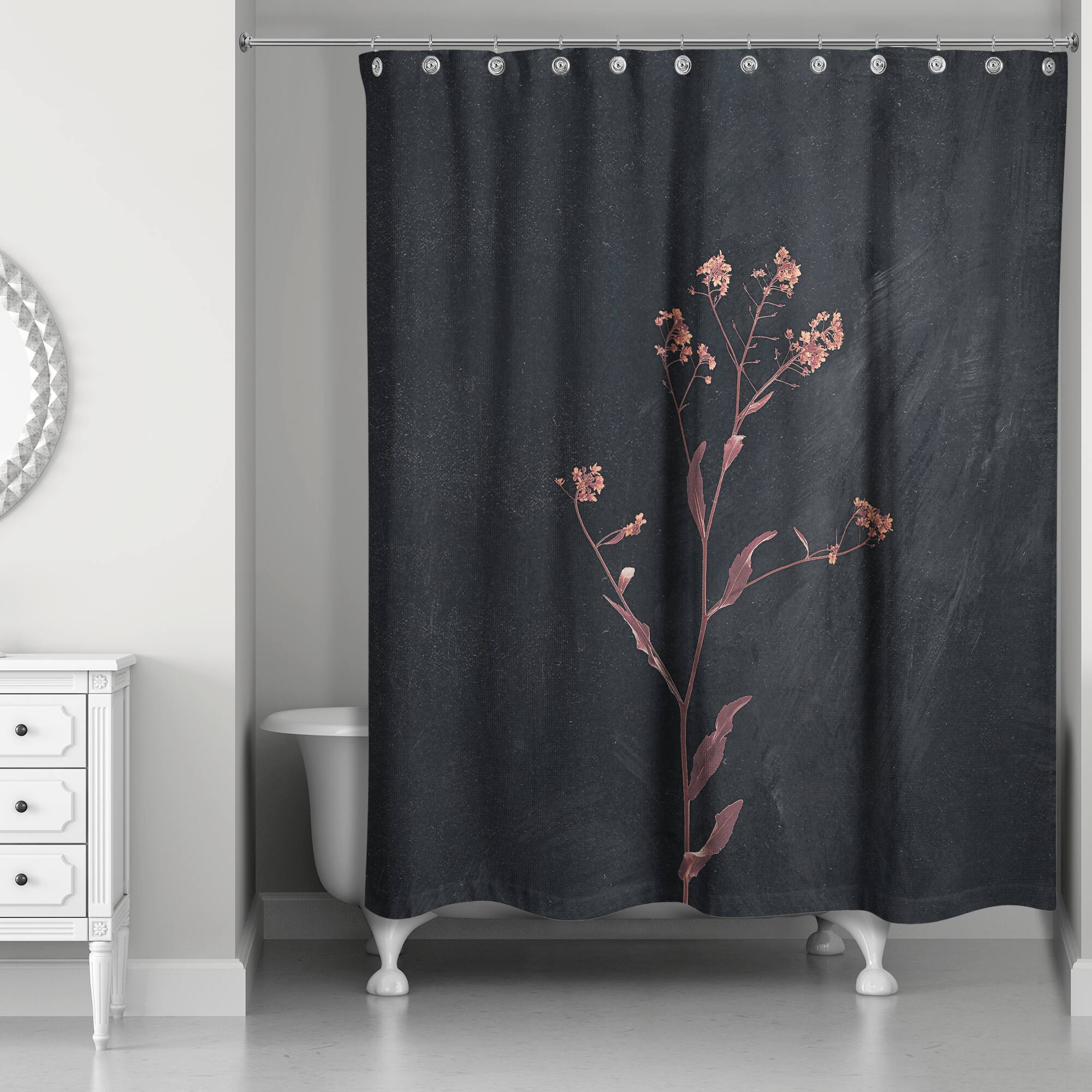 Spicy Botanical 71" x 74" Shower Curtain