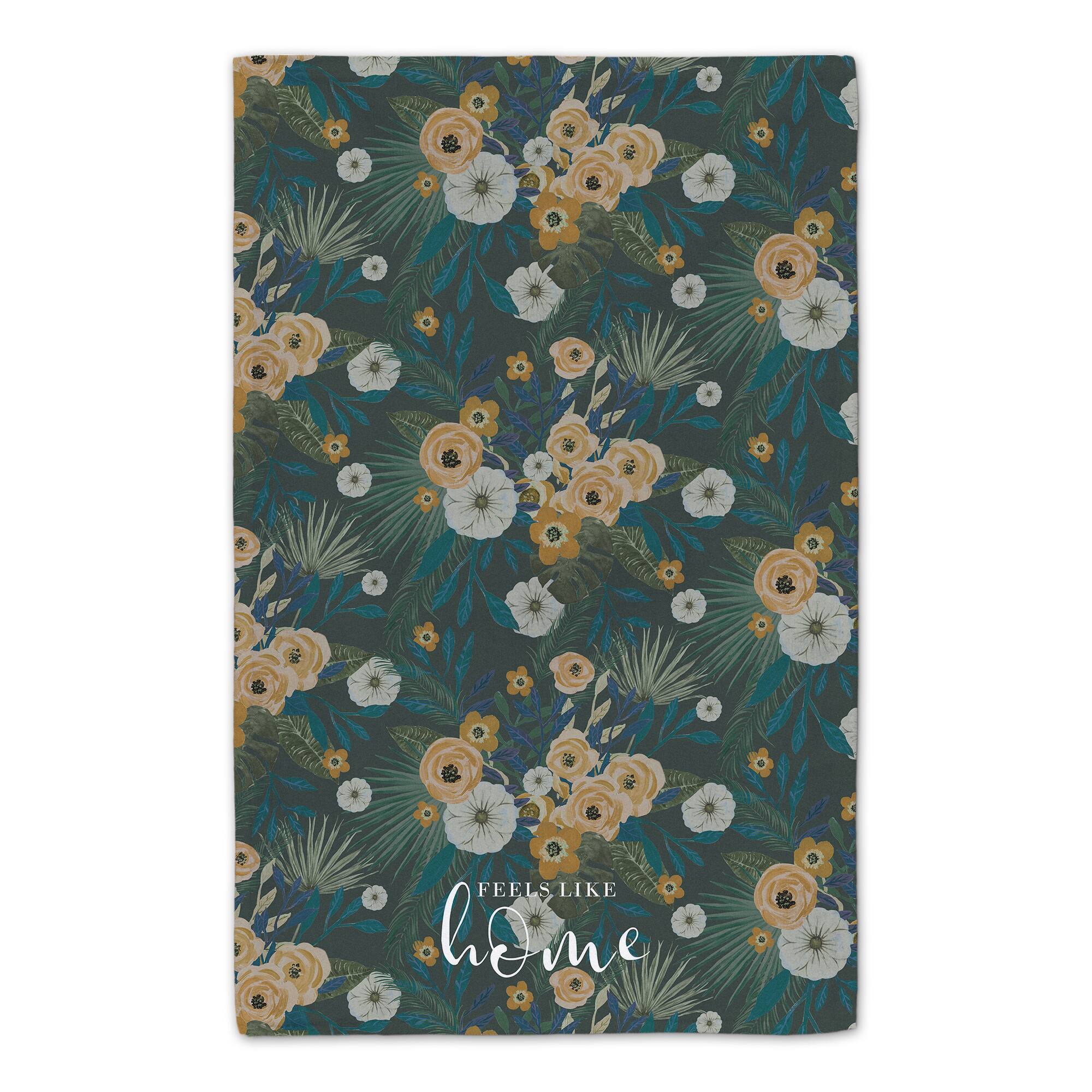 Feels Like Home Tropical Floral Tea Towel Set