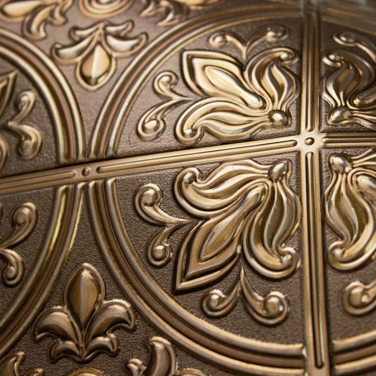 Roommates Copper Tin Tile Peel &#x26; Stick Backsplash