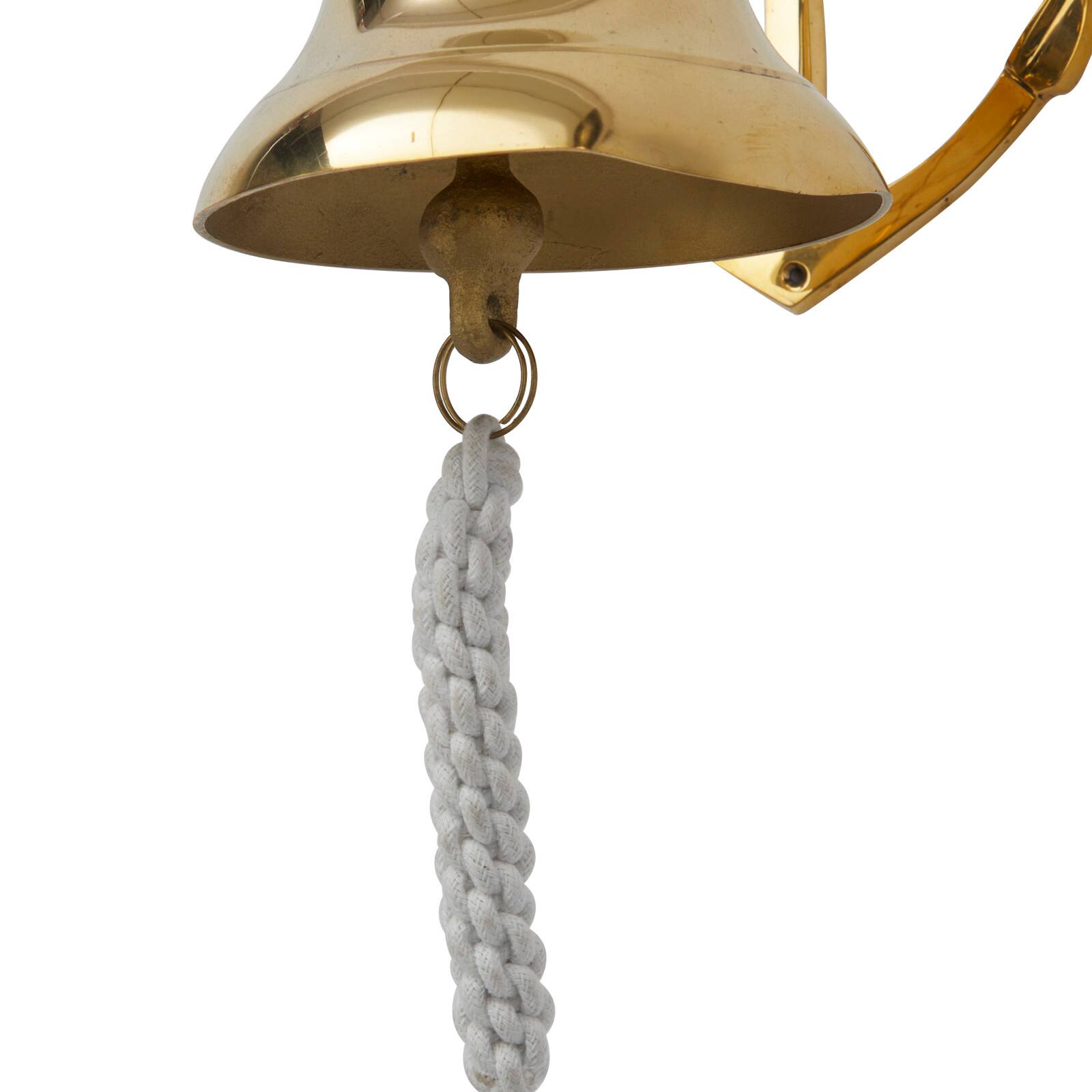 9.5" Nautical Bell Wall Accent with Anchor Backing