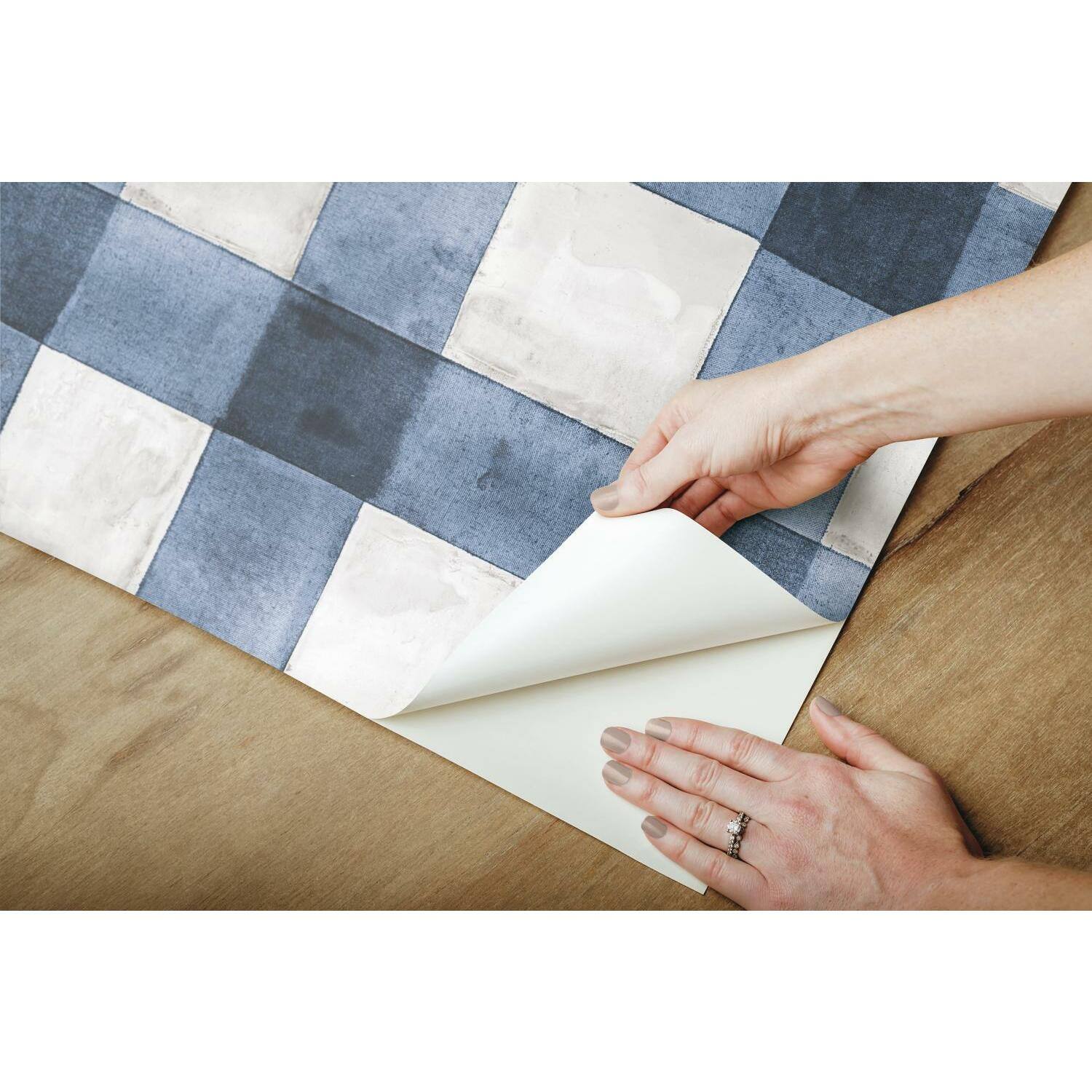 RoomMates Buffalo Plaid Peel &#x26; Stick Wallpaper