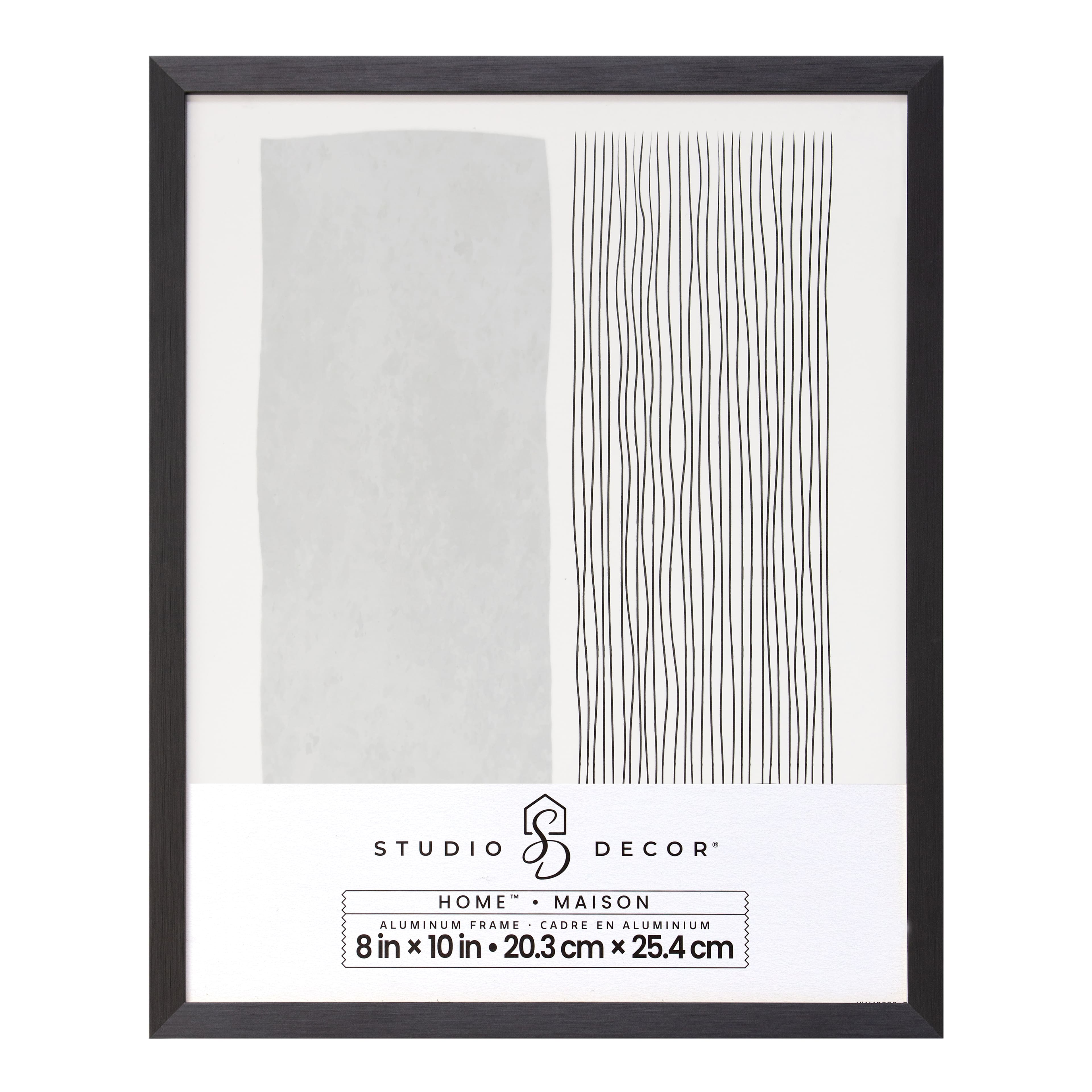 Home&#x2122; Black Aluminum Frame by Studio D&#xE9;cor&#xAE;