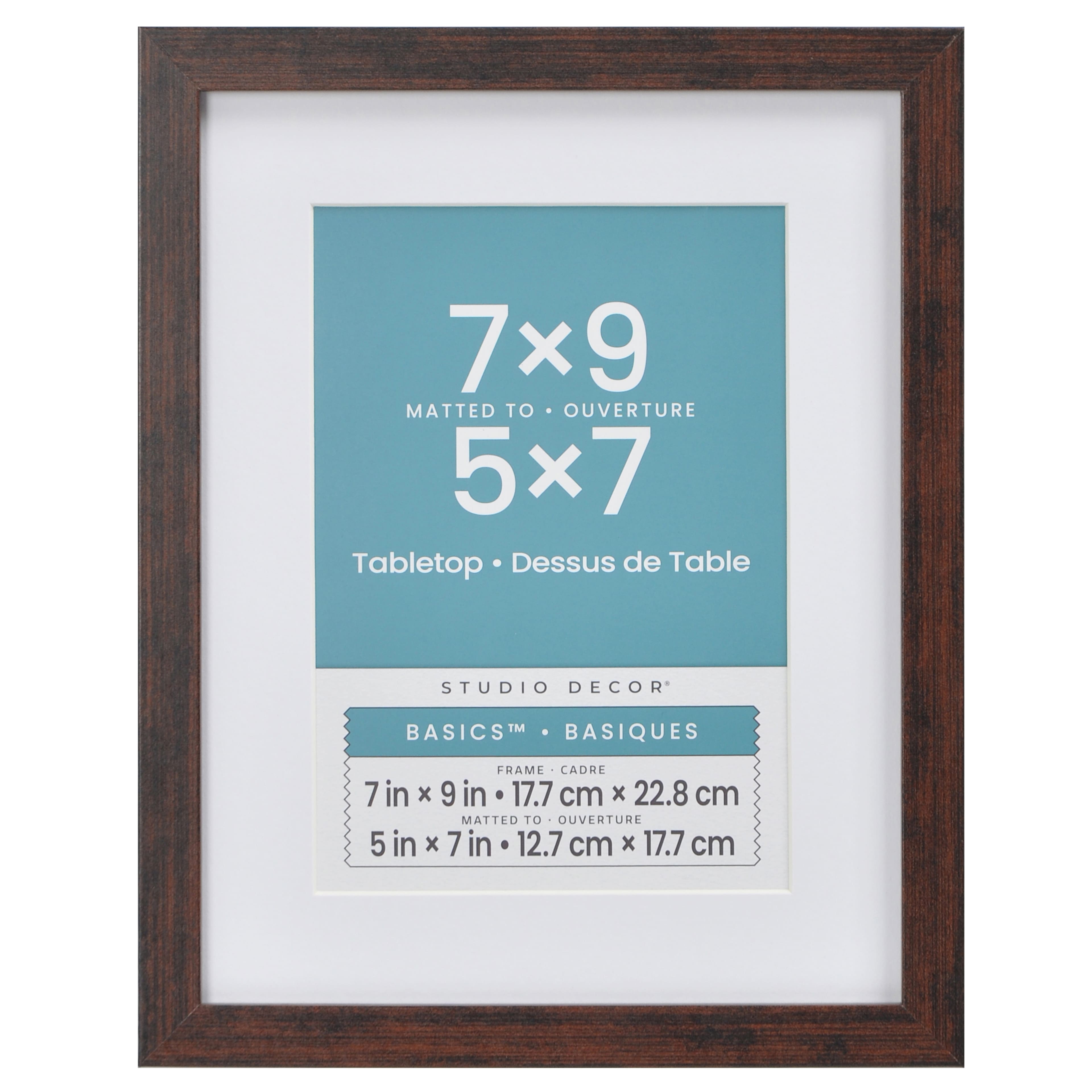 Basics&#x2122; Woodgrain Tabletop Linear Frame by Studio D&#xE9;cor&#xAE;