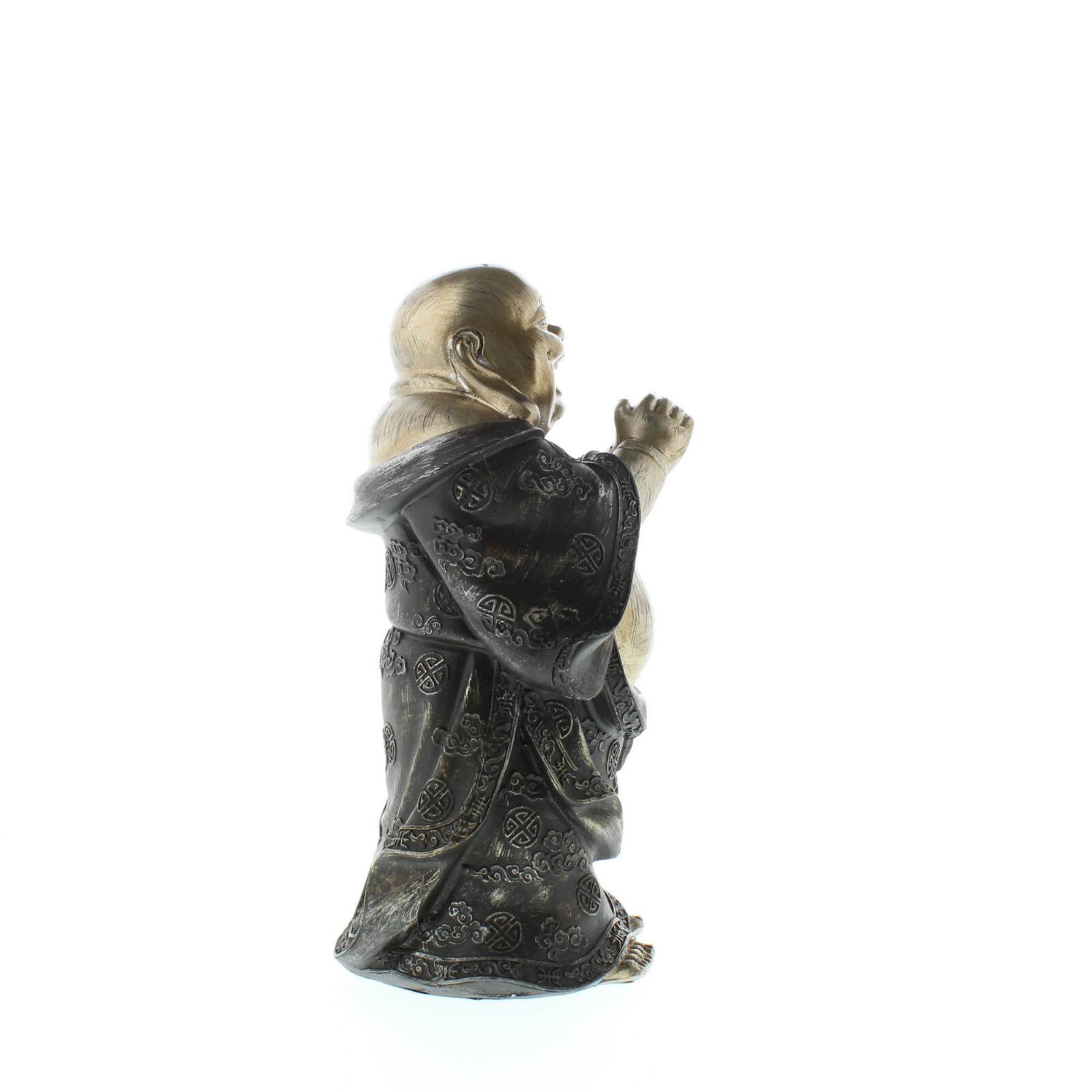 Standing Happy Buddha Figurine 6&#x22; x 4&#x22; x 10&#x22;