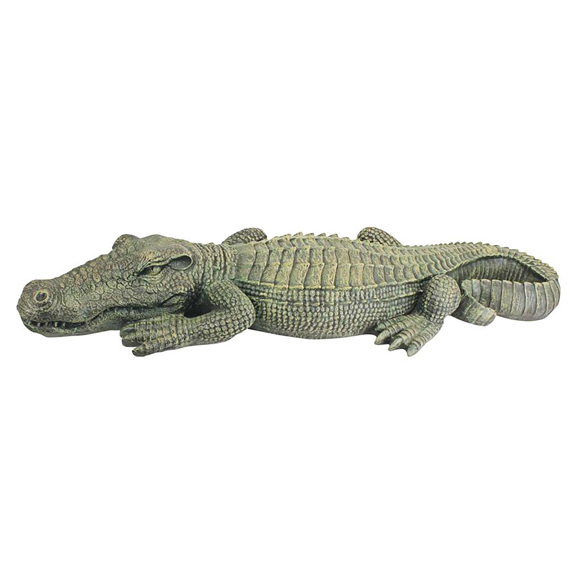 Design Toscano 37" The Swamp Beast Crocodile Garden Statue