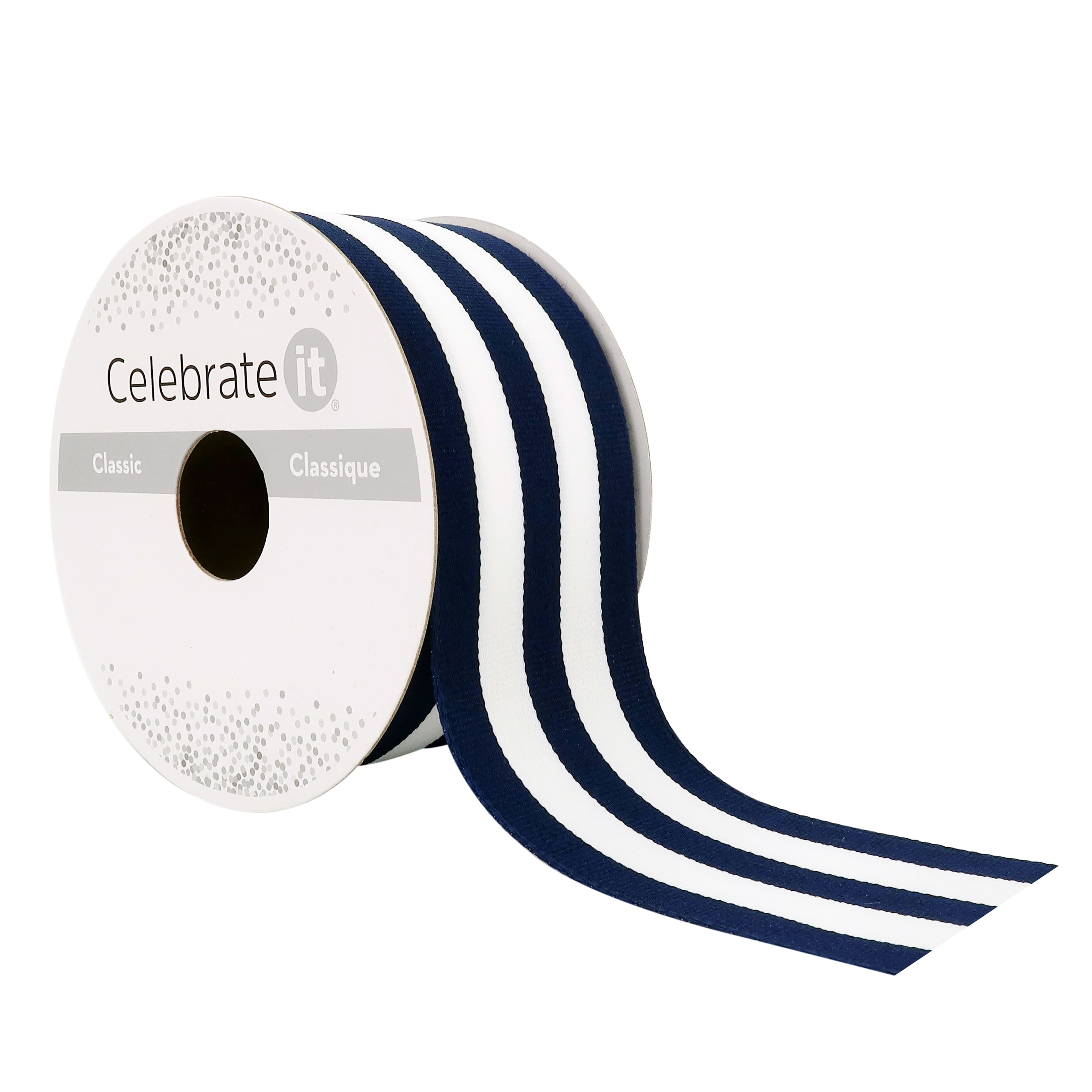 12 Pack: 1.5&#x22; x 3yd. Grosgrain Stripes Ribbon by Celebrate It&#xAE;