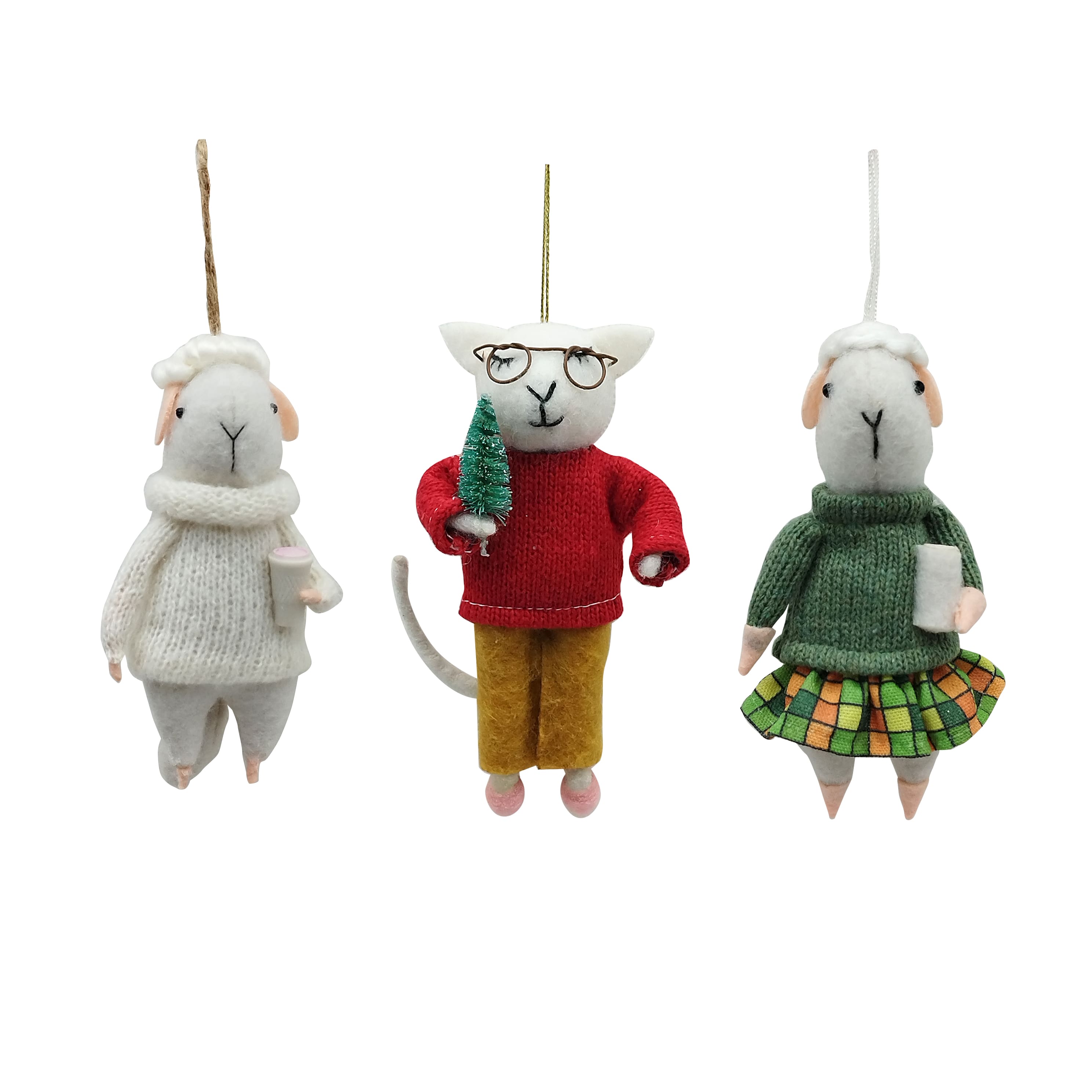 Assorted 5.5&#x22; Fabric Sheep Ornament, 1pc. by Ashland&#xAE;