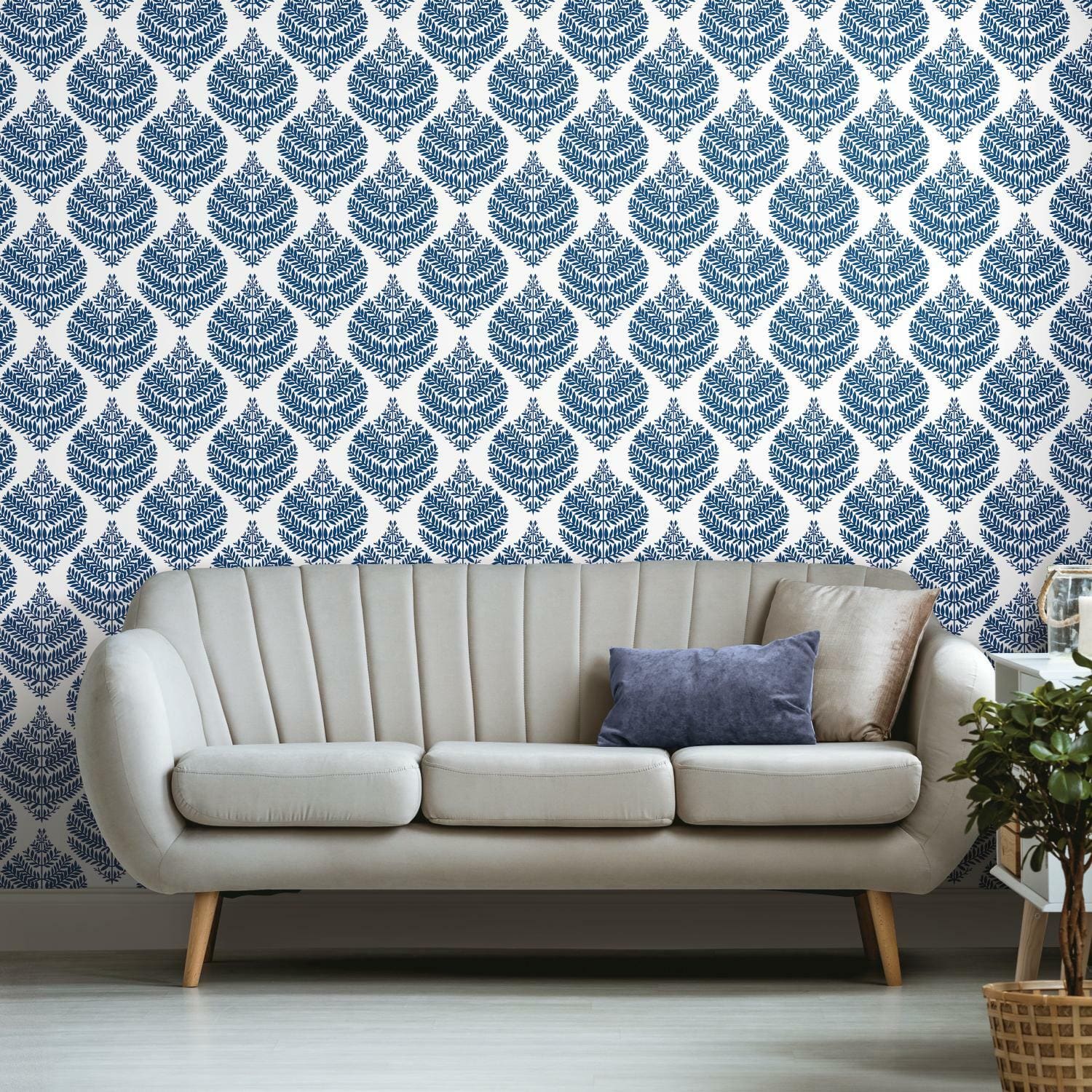 RoomMates Hygge Fern Damask Peel & Stick Wallpaper