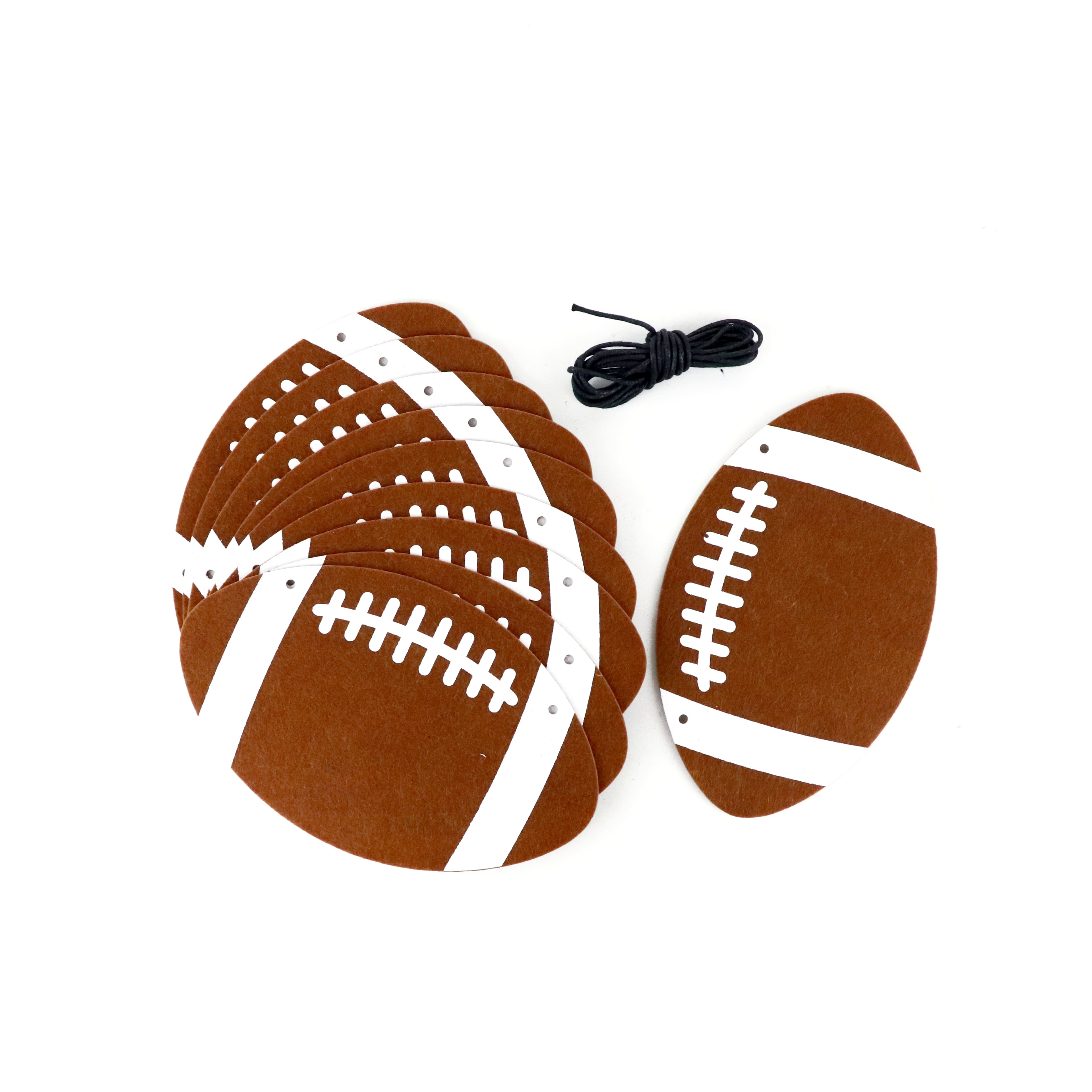 8ft. Football Felt Garland by Celebrate It&#x2122;