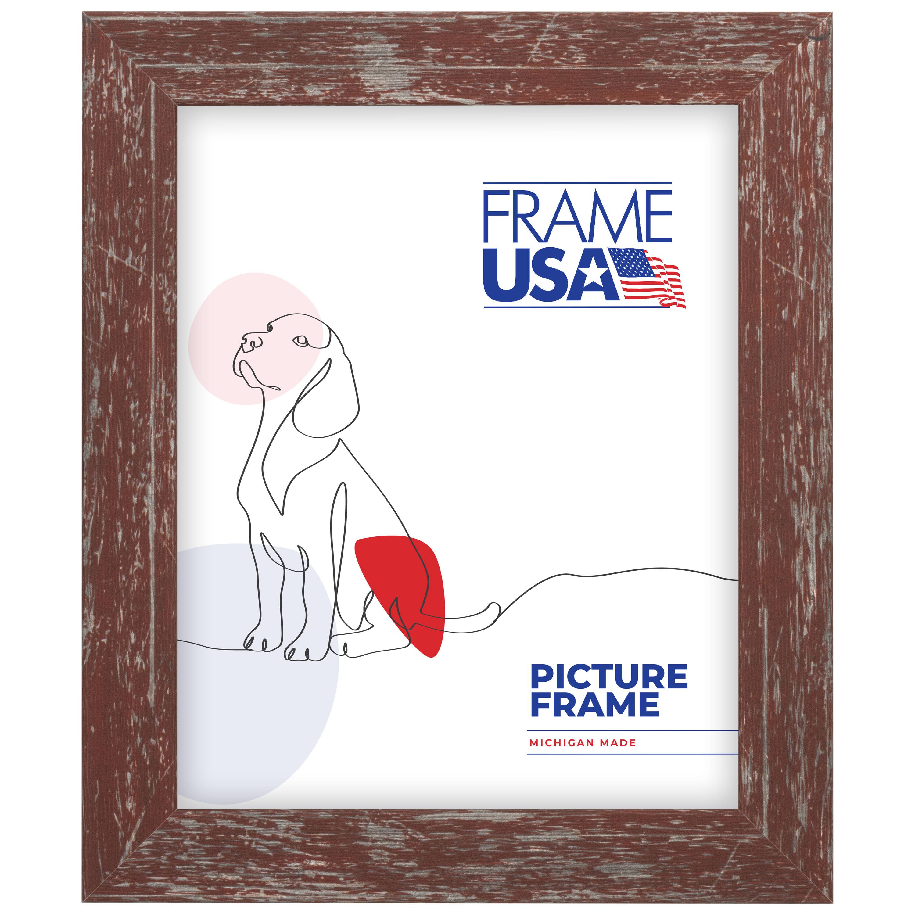 Frame USA American Barn Red Single Image Picture Frame
