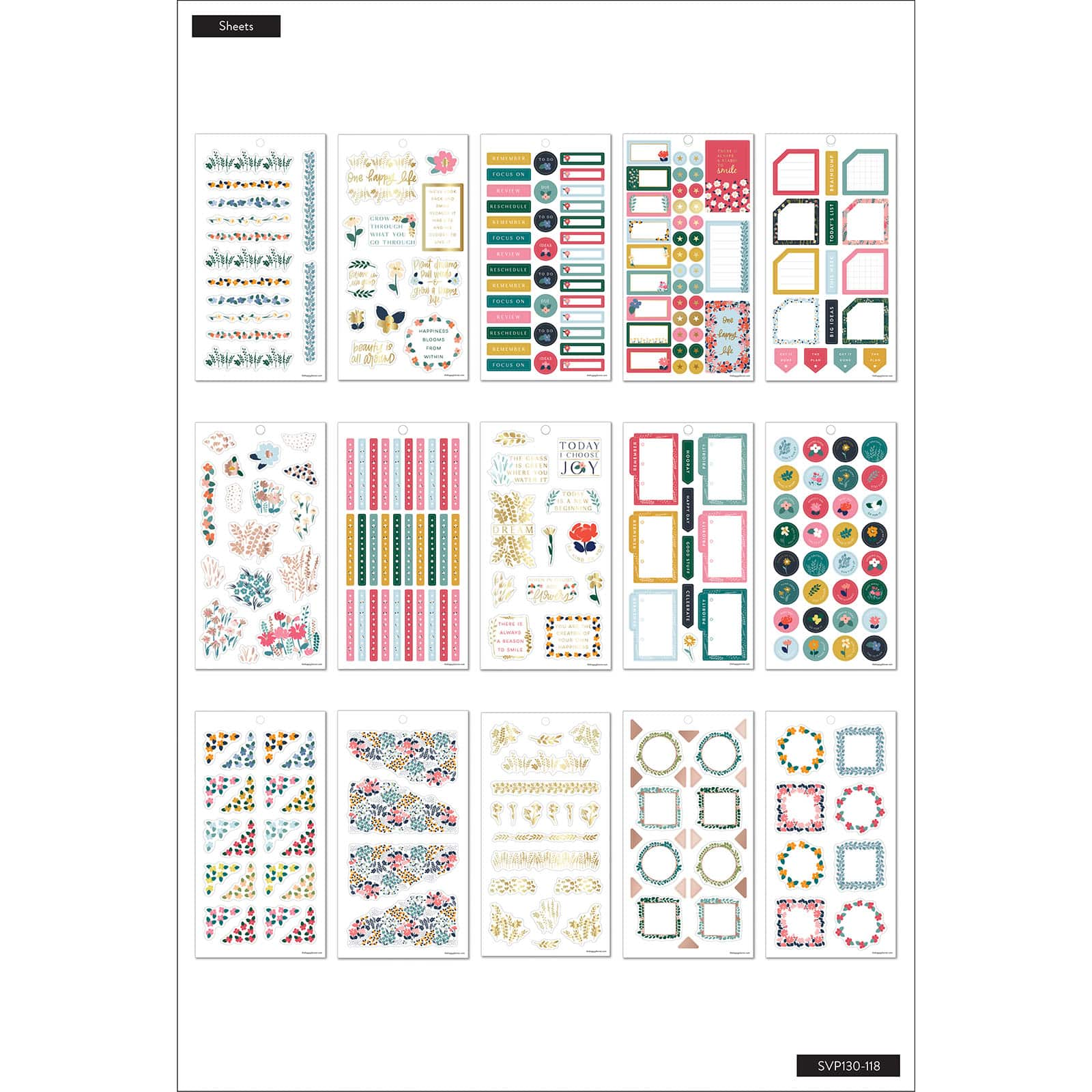 The Happy Planner&#xAE; Teeny Florals Sticker Book