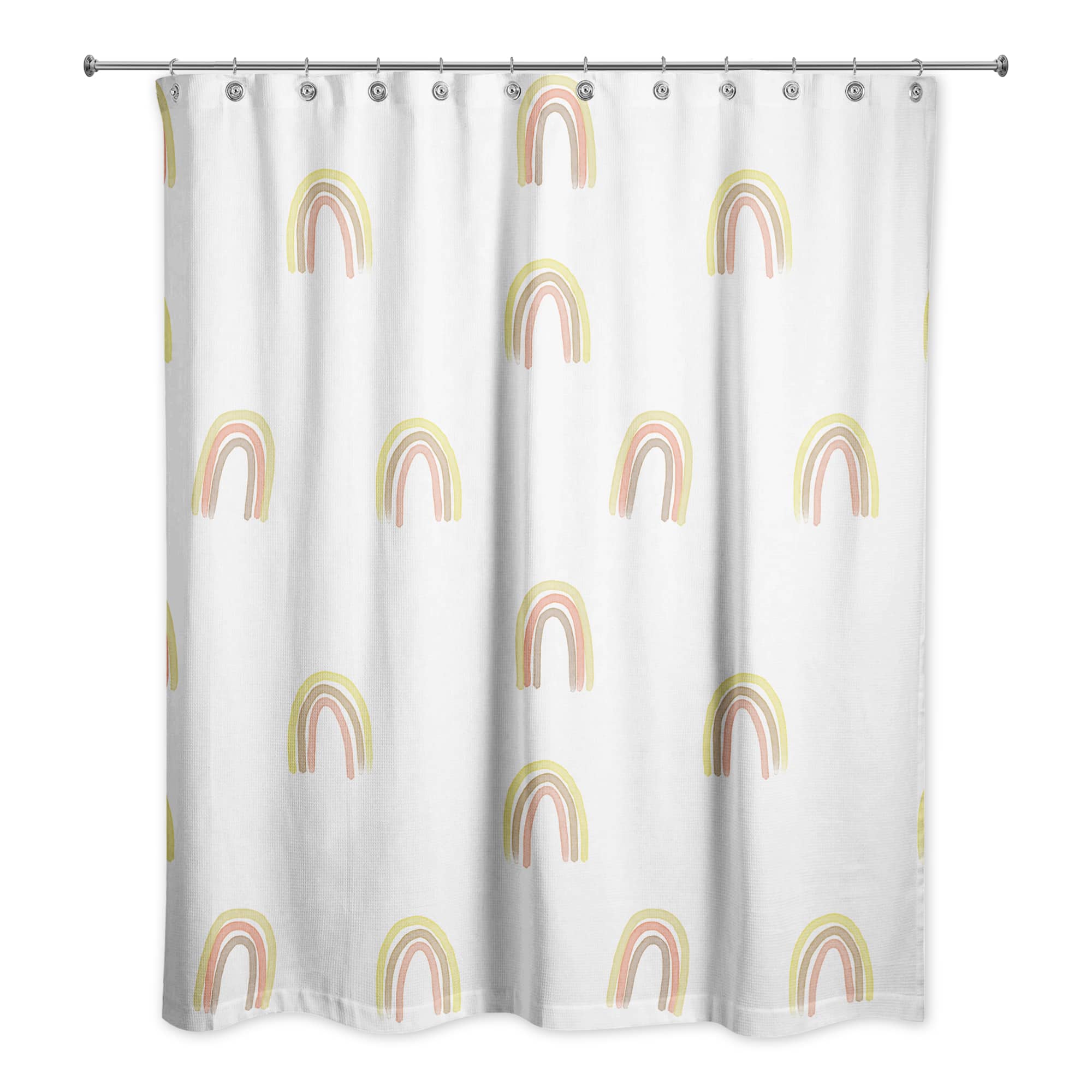 Random Rainbow Pattern 71&#x22; x 74&#x22; Shower Curtain