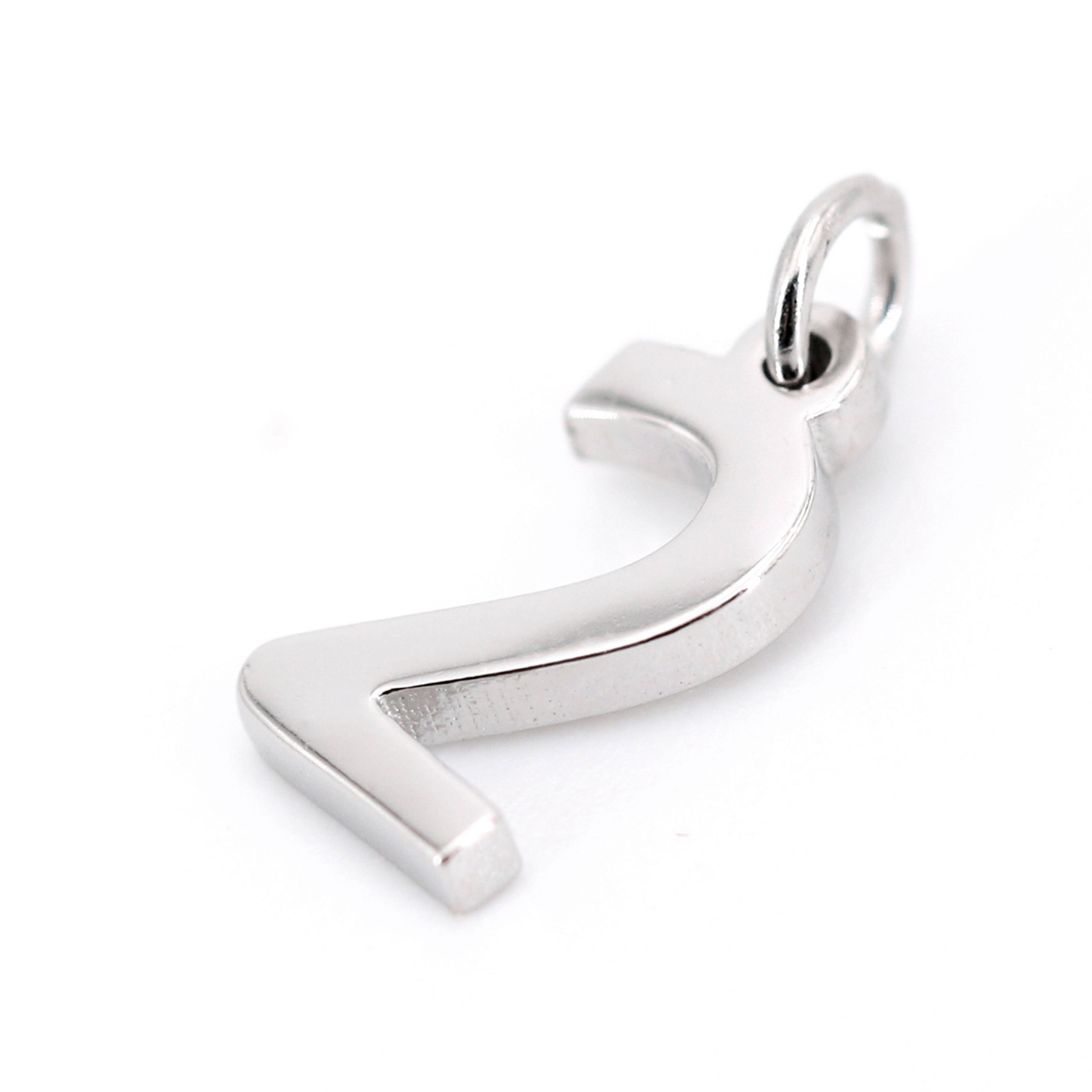 12 Pack: Sterling Silver Number Charm by Bead Landing™