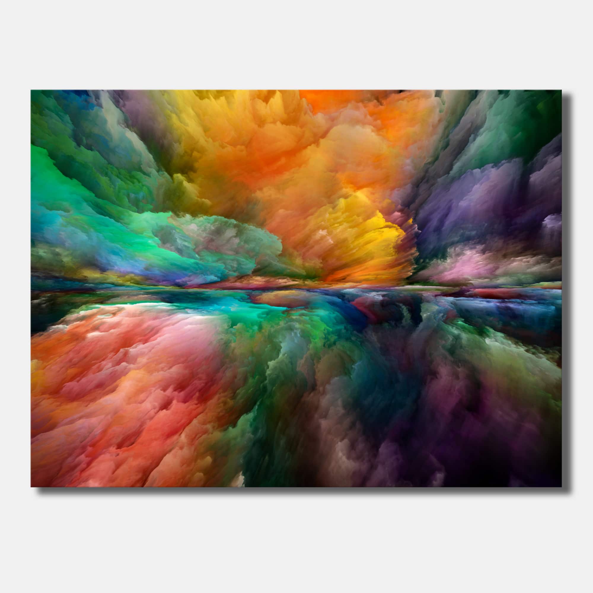 Designart - Colorful And Dark Gradient Clouds - Modern &#x26; Contemporary Canvas Wall Art Print