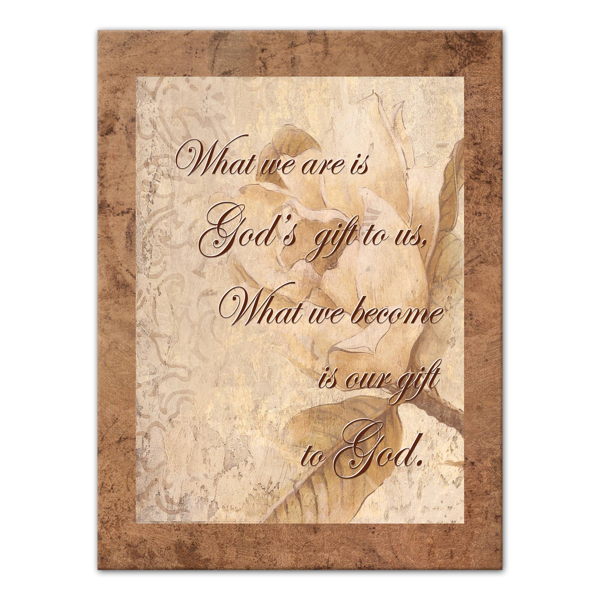 God's Gift 12" x 16" Canvas Wall Art