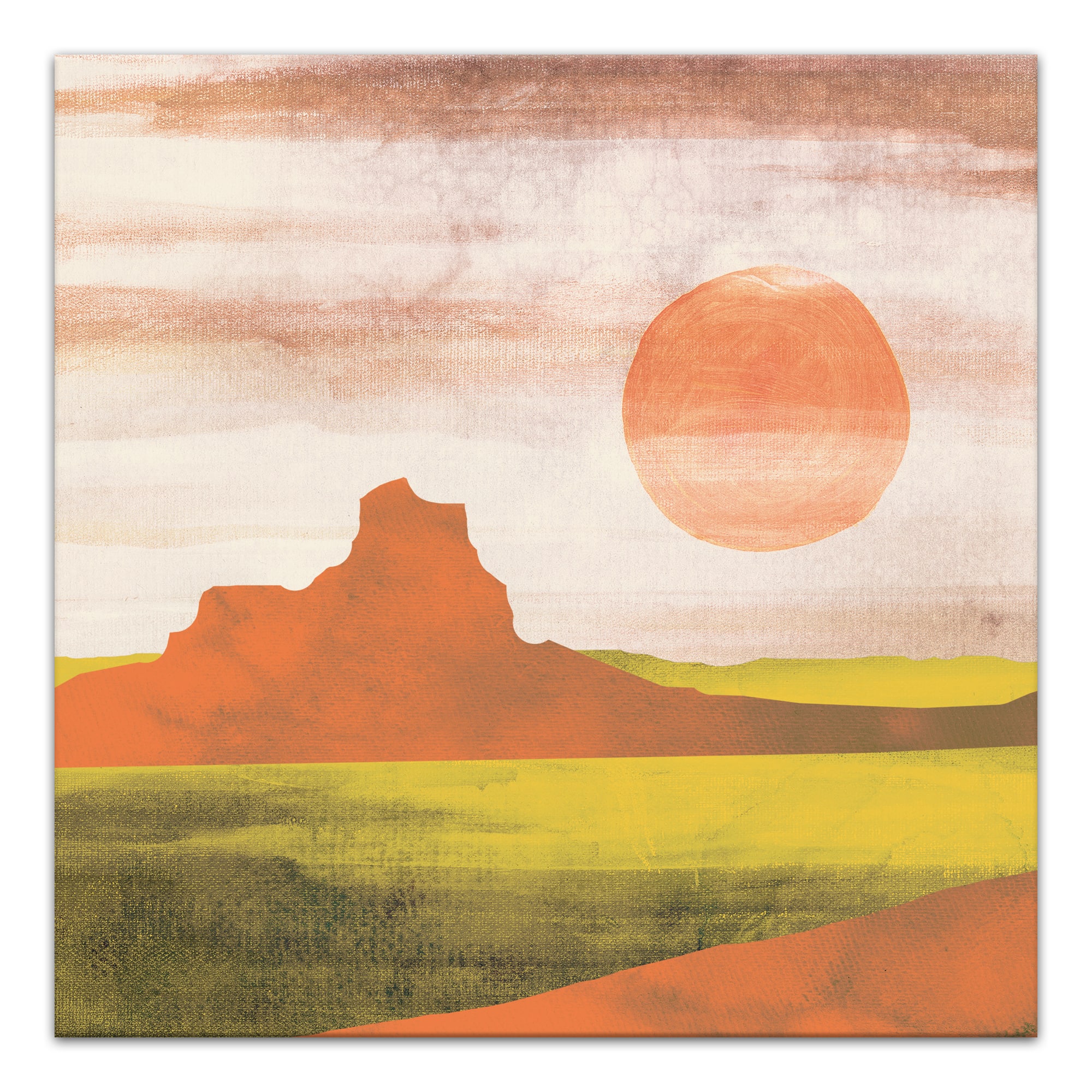Boho Landscape I 24&#x22; x 24&#x22; Canvas Wall Art