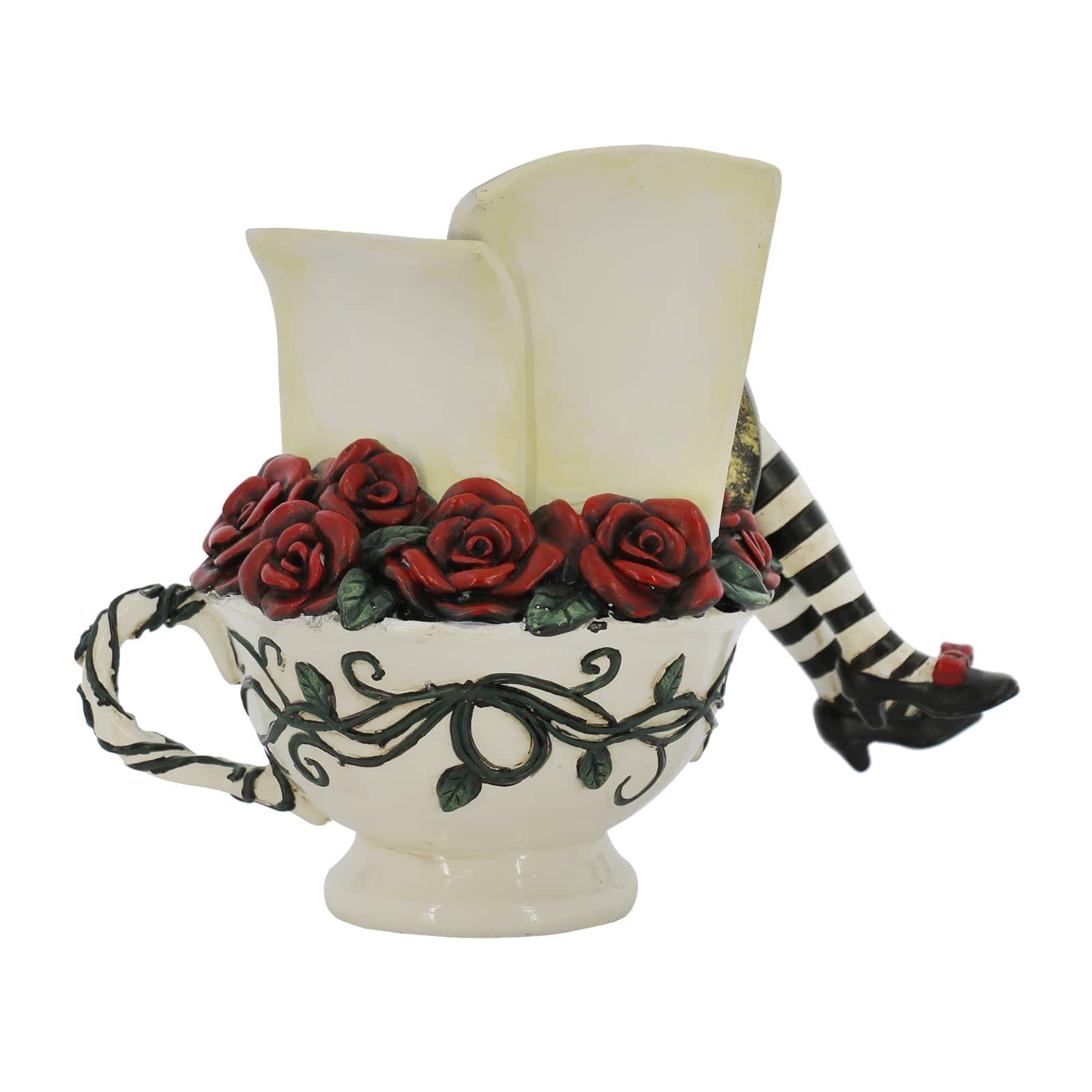 7.5&#x22; Wonderland Tea Cup with Legs Tabletop D&#xE9;cor by Ashland&#xAE;