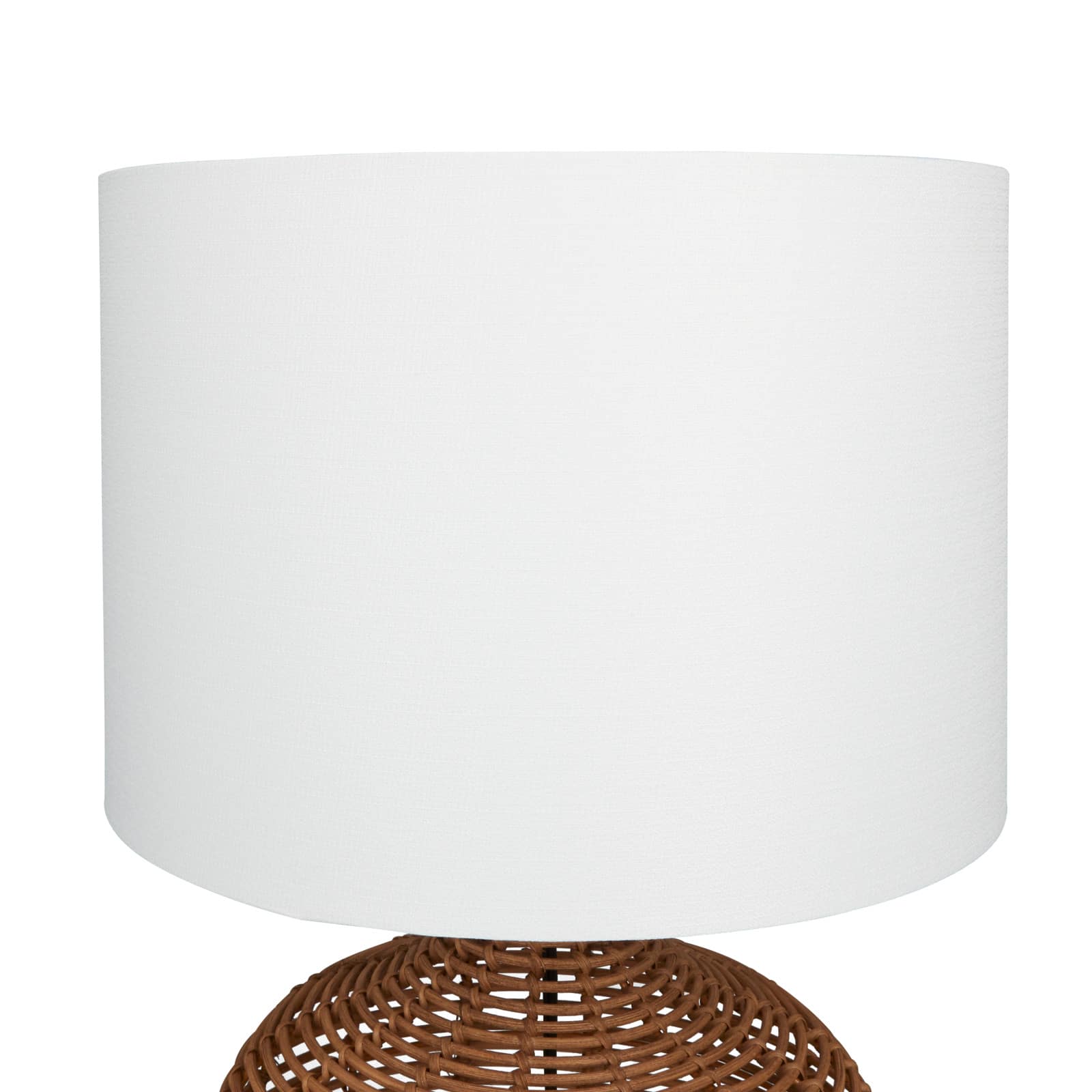 Brown Polyester Natural Table Lamp, 25" x 15" x 15"