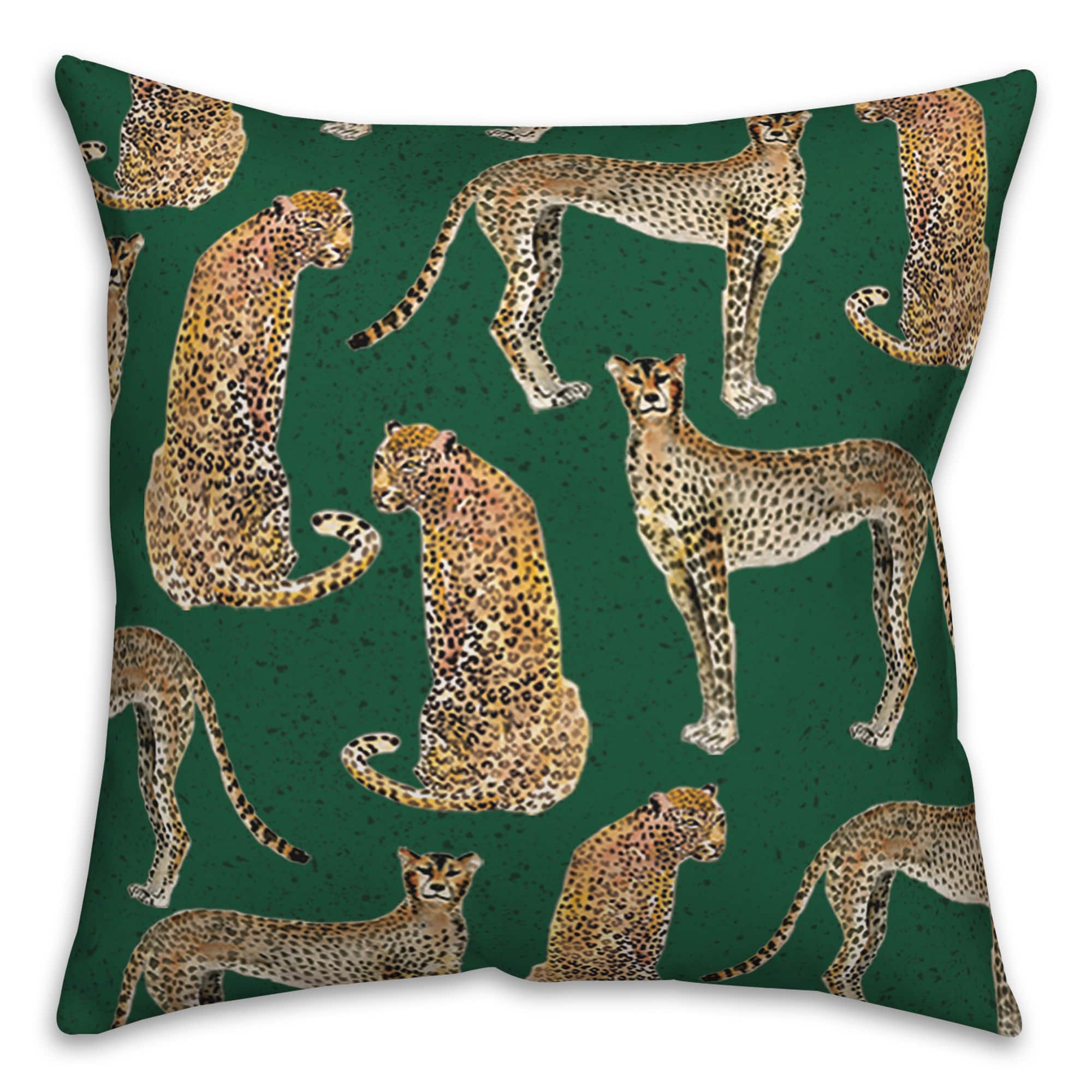 Cheetahs Indoor/Outdoor Throw Pillow