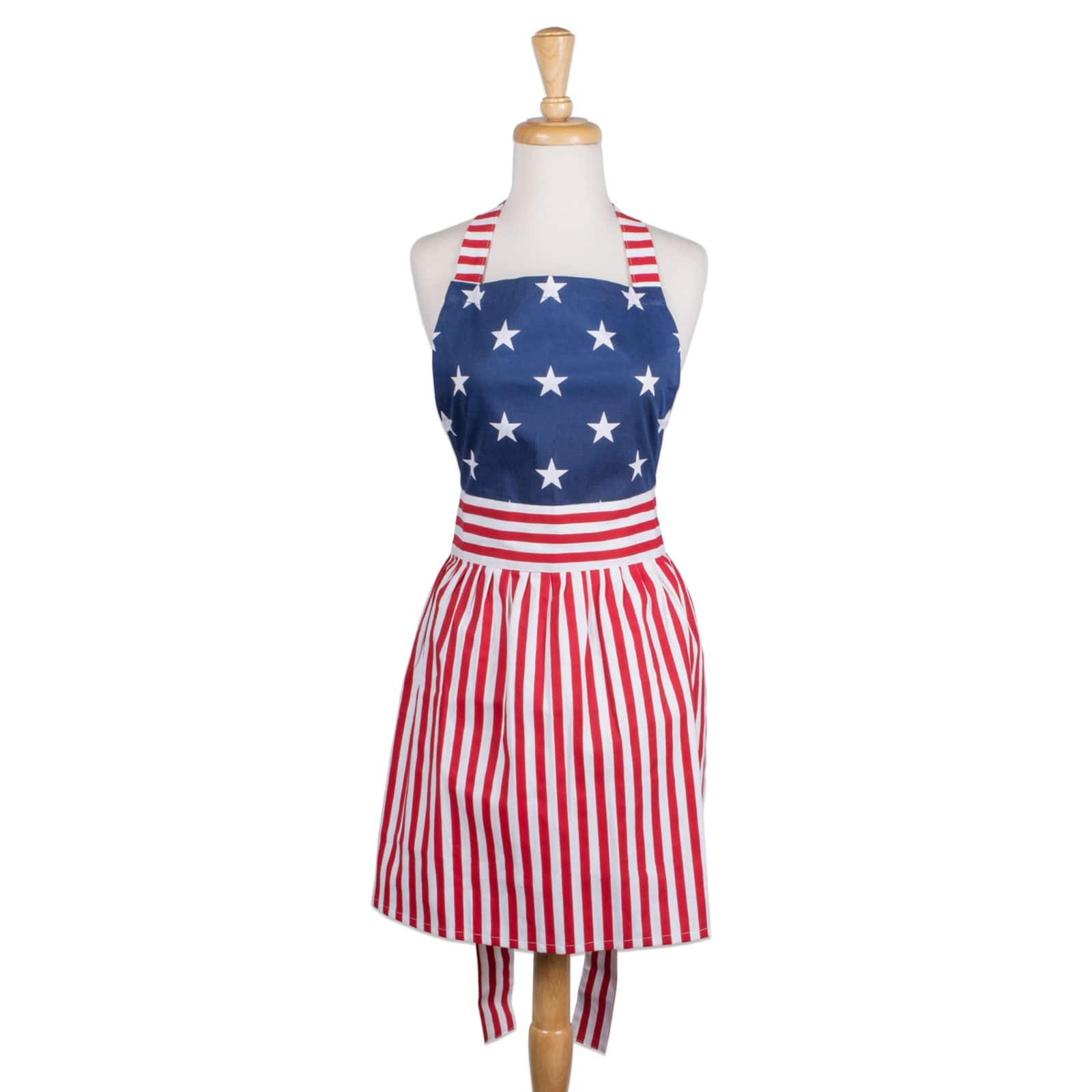 DII® Red, White & Blue Stars & Stripes Skirt Apron