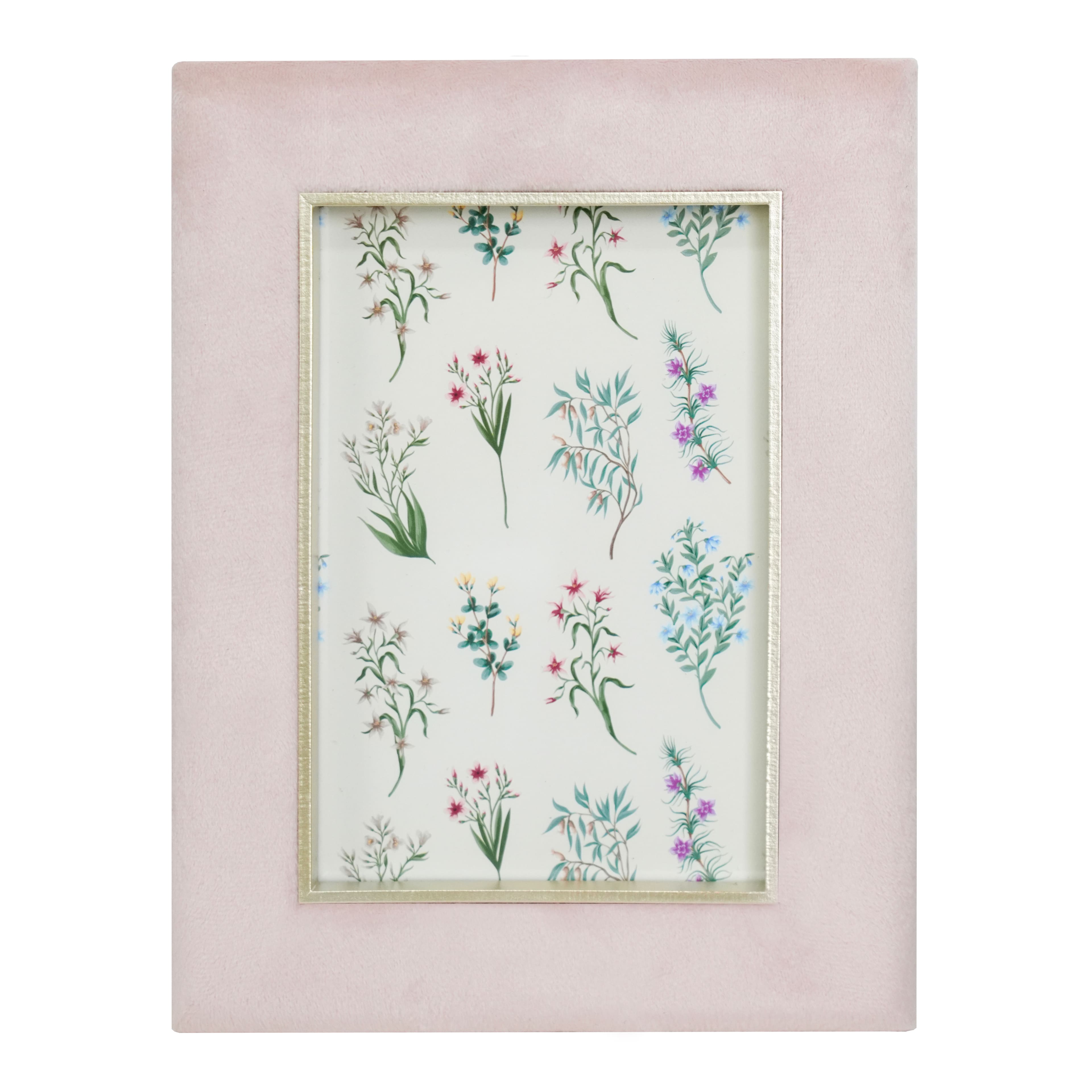Just Jane 5&#x22; x 7&#x22; Flocked with Gold Frame by Studio D&#xE9;cor&#xAE;