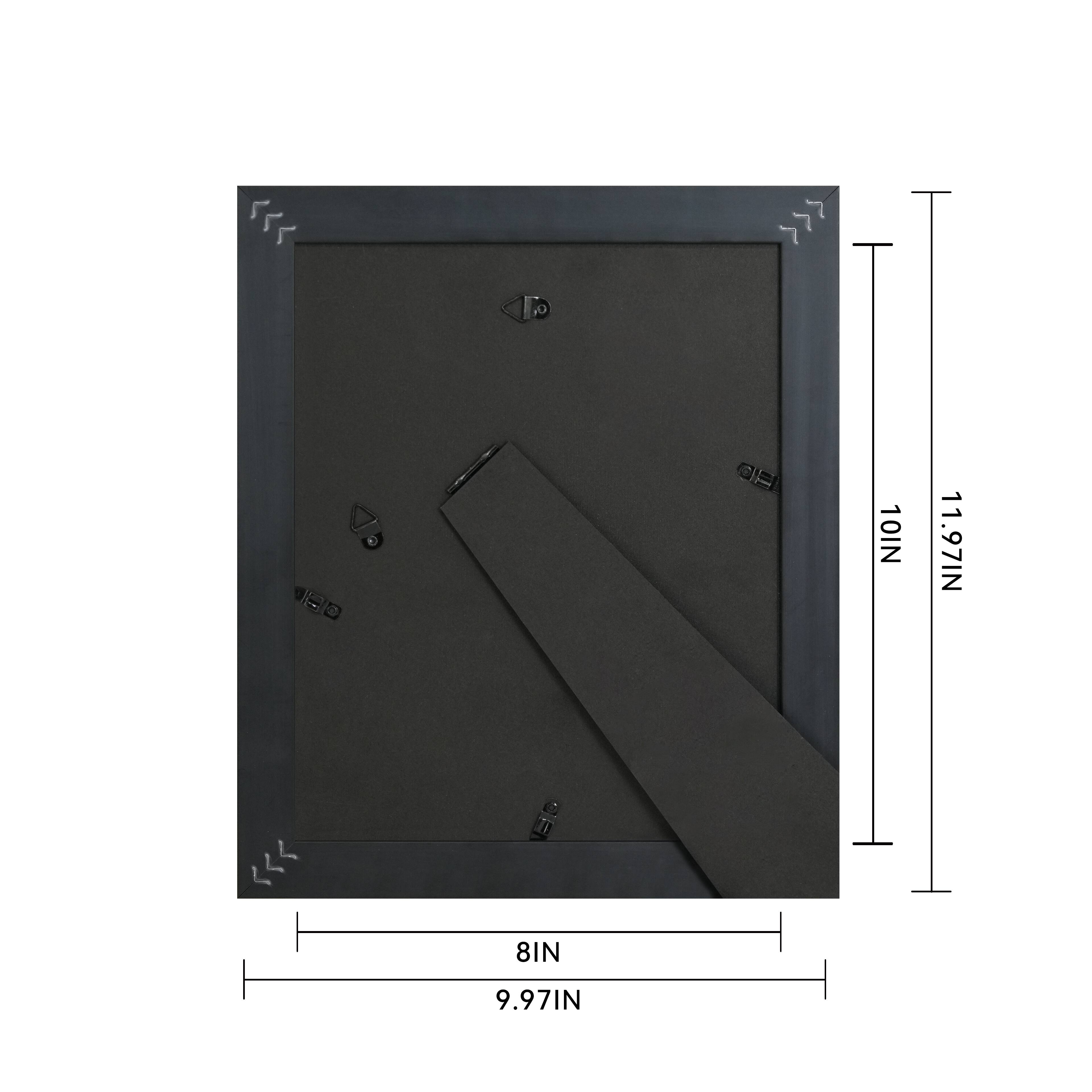 Safari 8" x 10" Gold Fanned Lines Embossed Frame by Ashland®