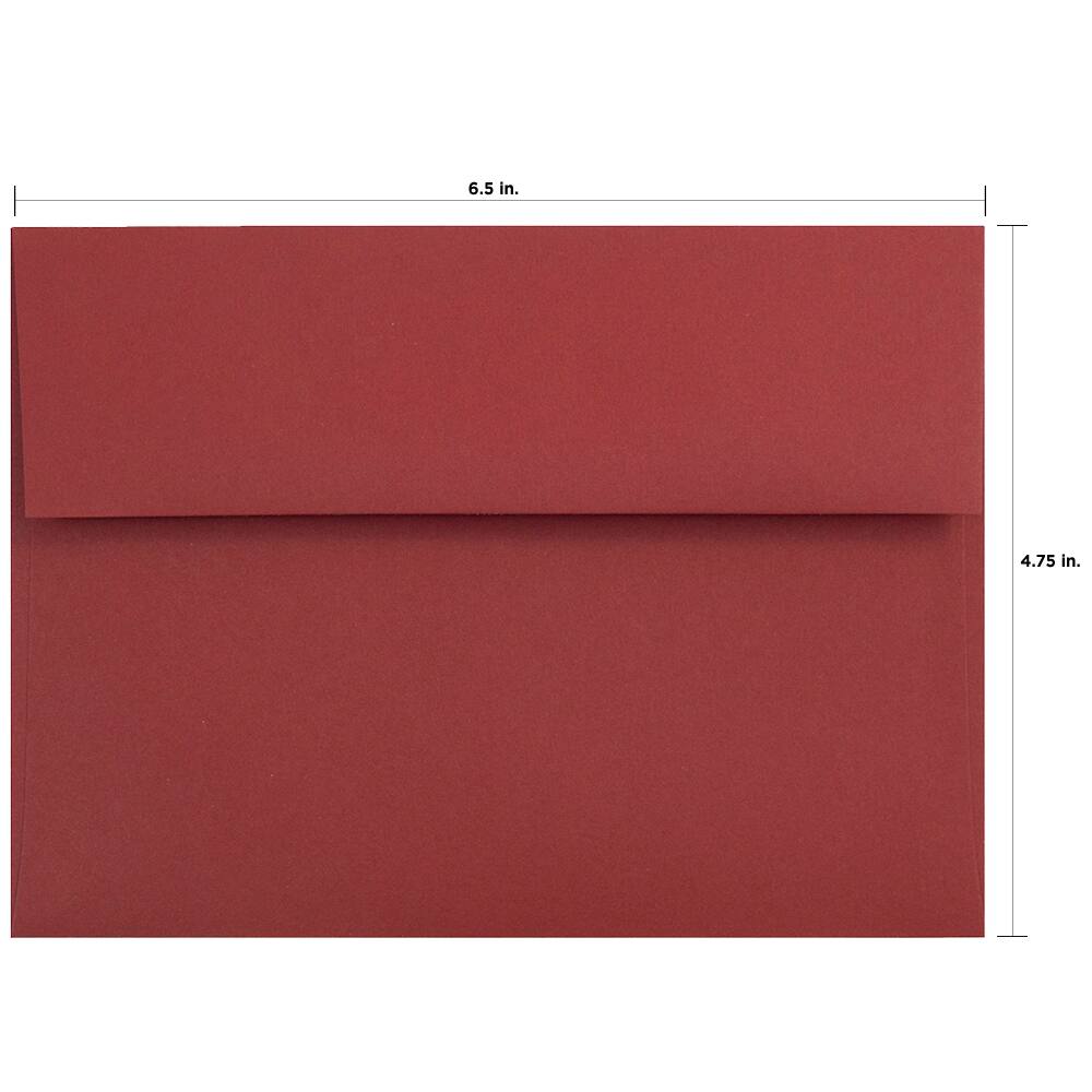 JAM Paper 4.75&#x22; x 6.5&#x22; Assorted Colors Premium Invitation Envelopes, 125ct.