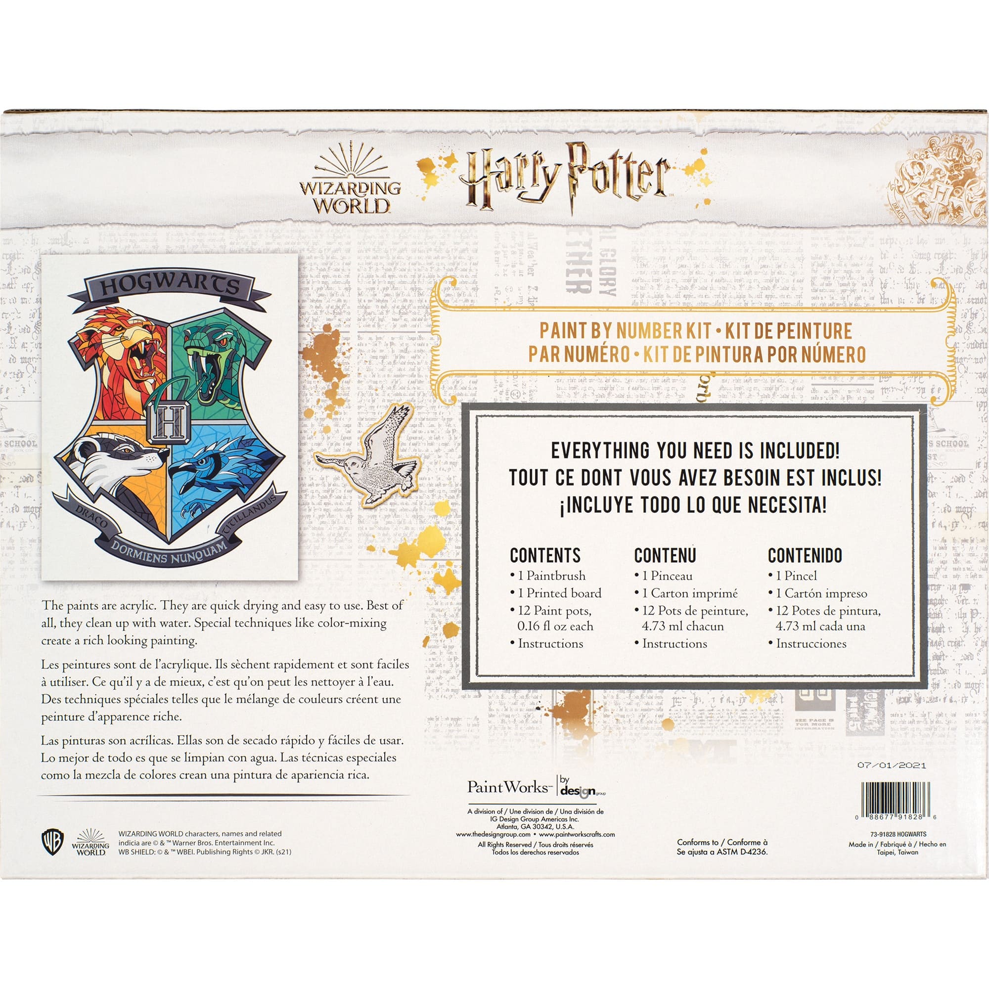 Harry Potter Illustration Paint By Numbers 
