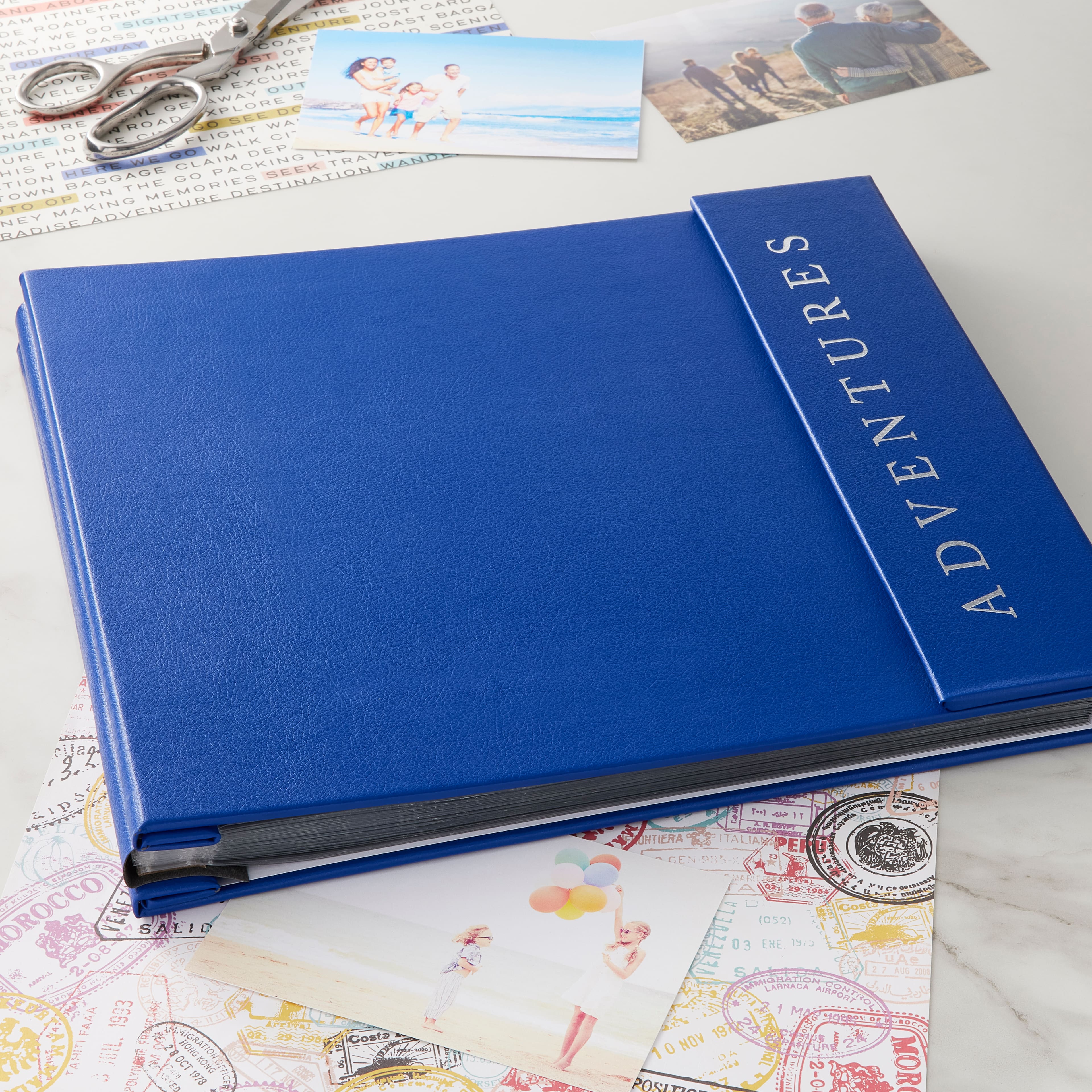 6 Pack: Navy Blue Adventures Flip Scrapbook Album by Recollections™