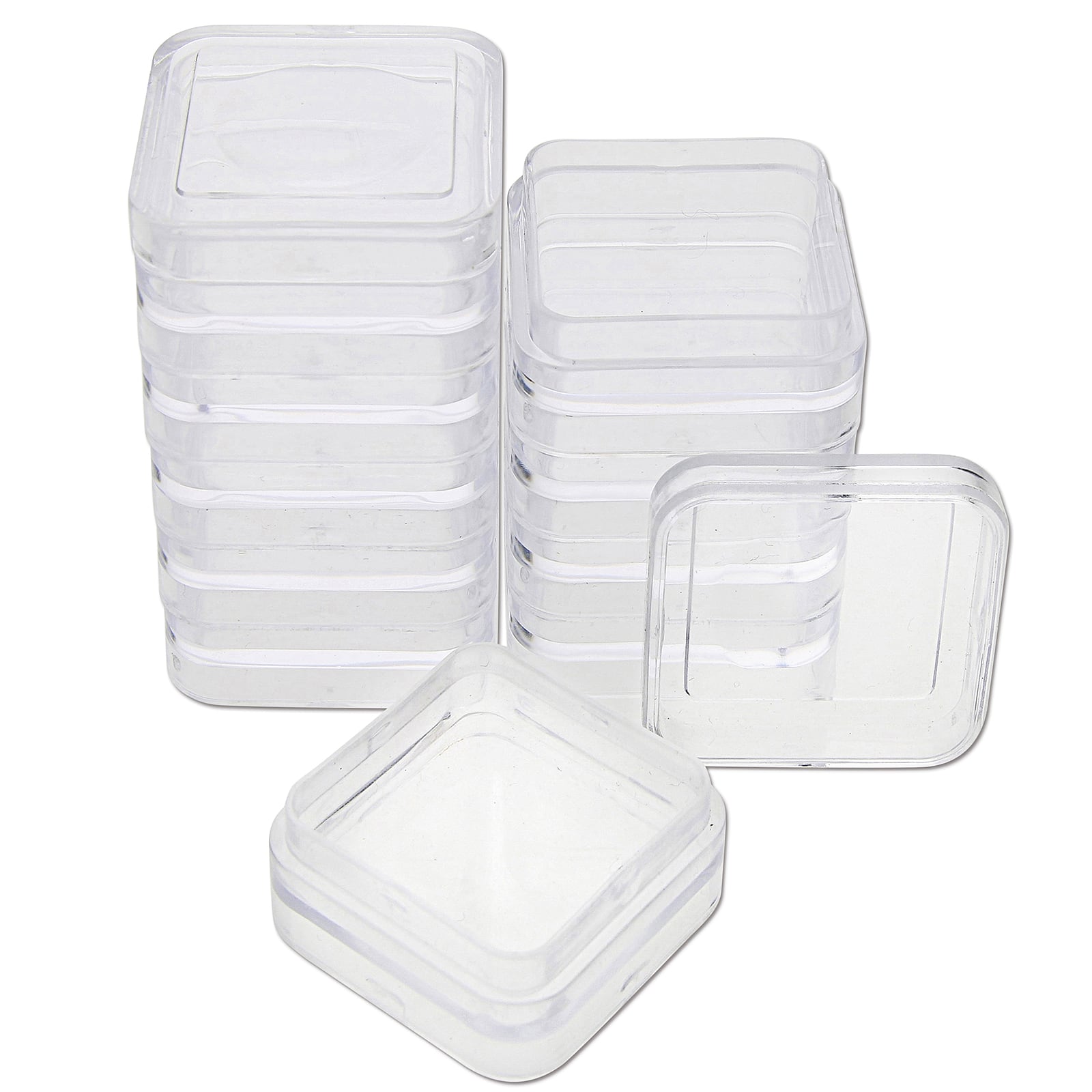 The Beadsmith&#xAE; Personality Case Square Stacker Jar Set