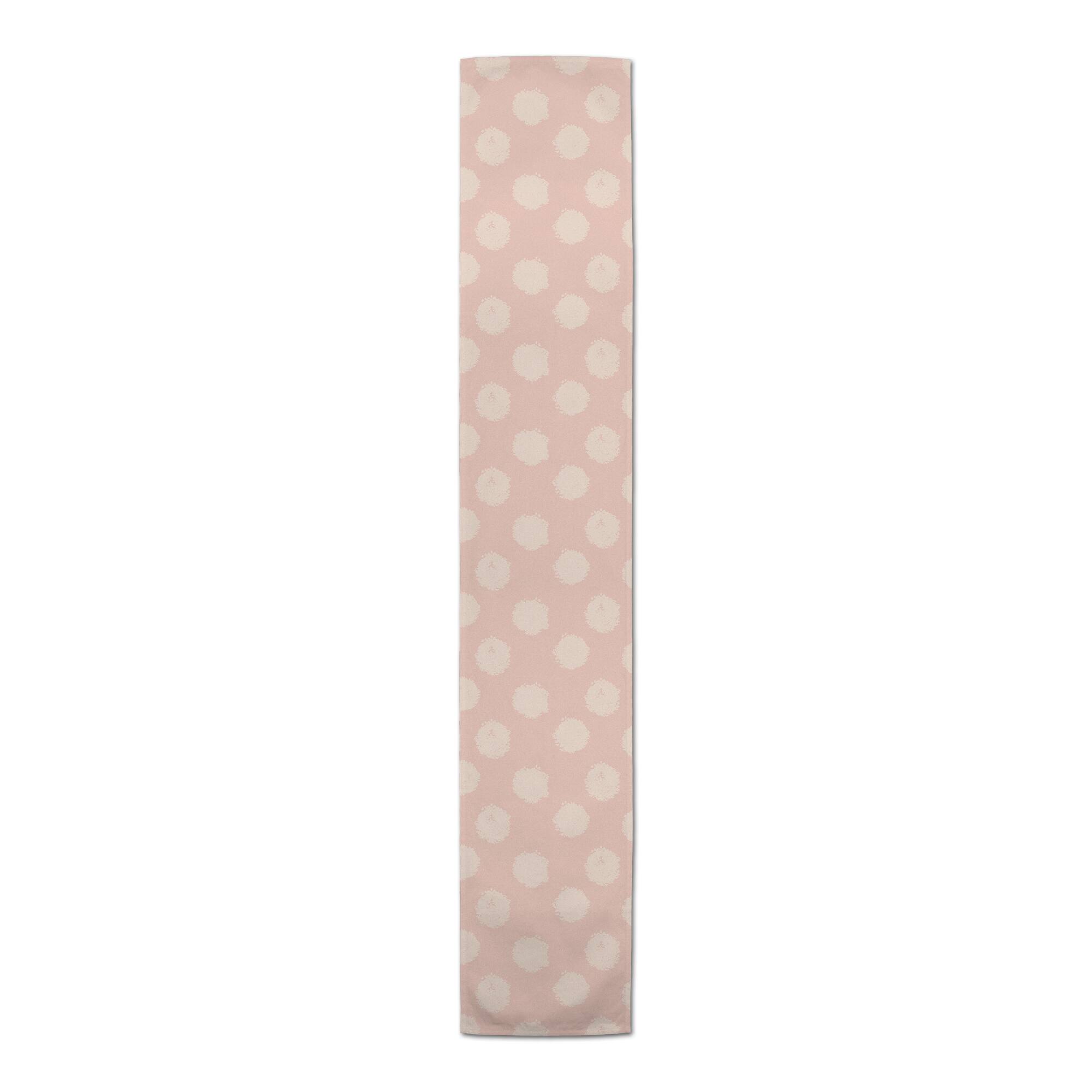 72" Polka Dots Cotton Twill Table Runner