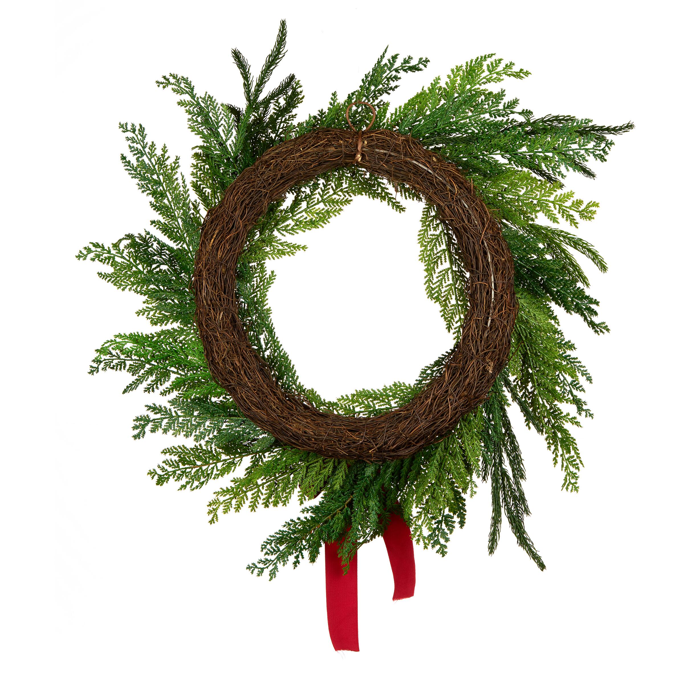 24&#x22; Christmas Cottage Wreath