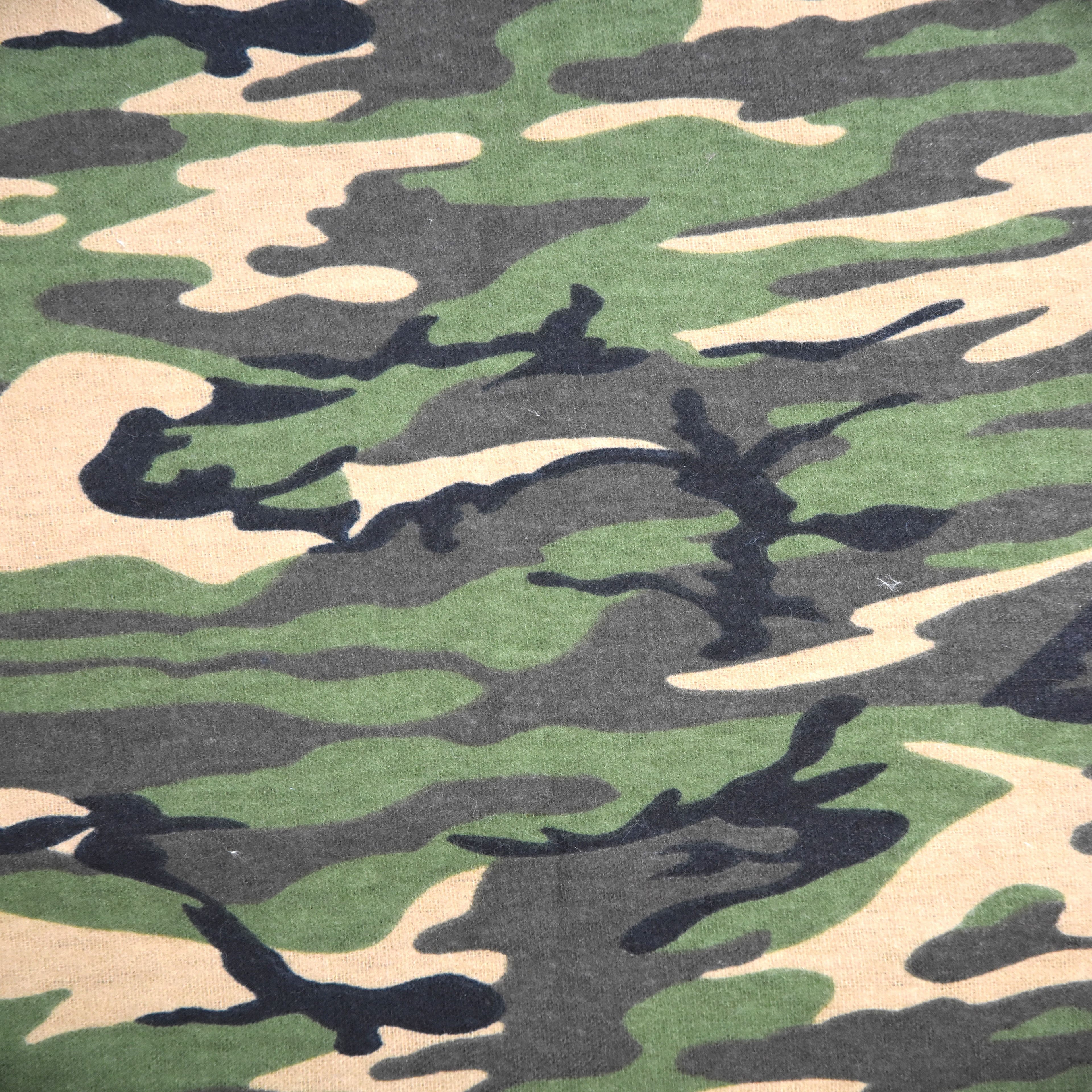 Feldman Green Camo Cotton Flannel