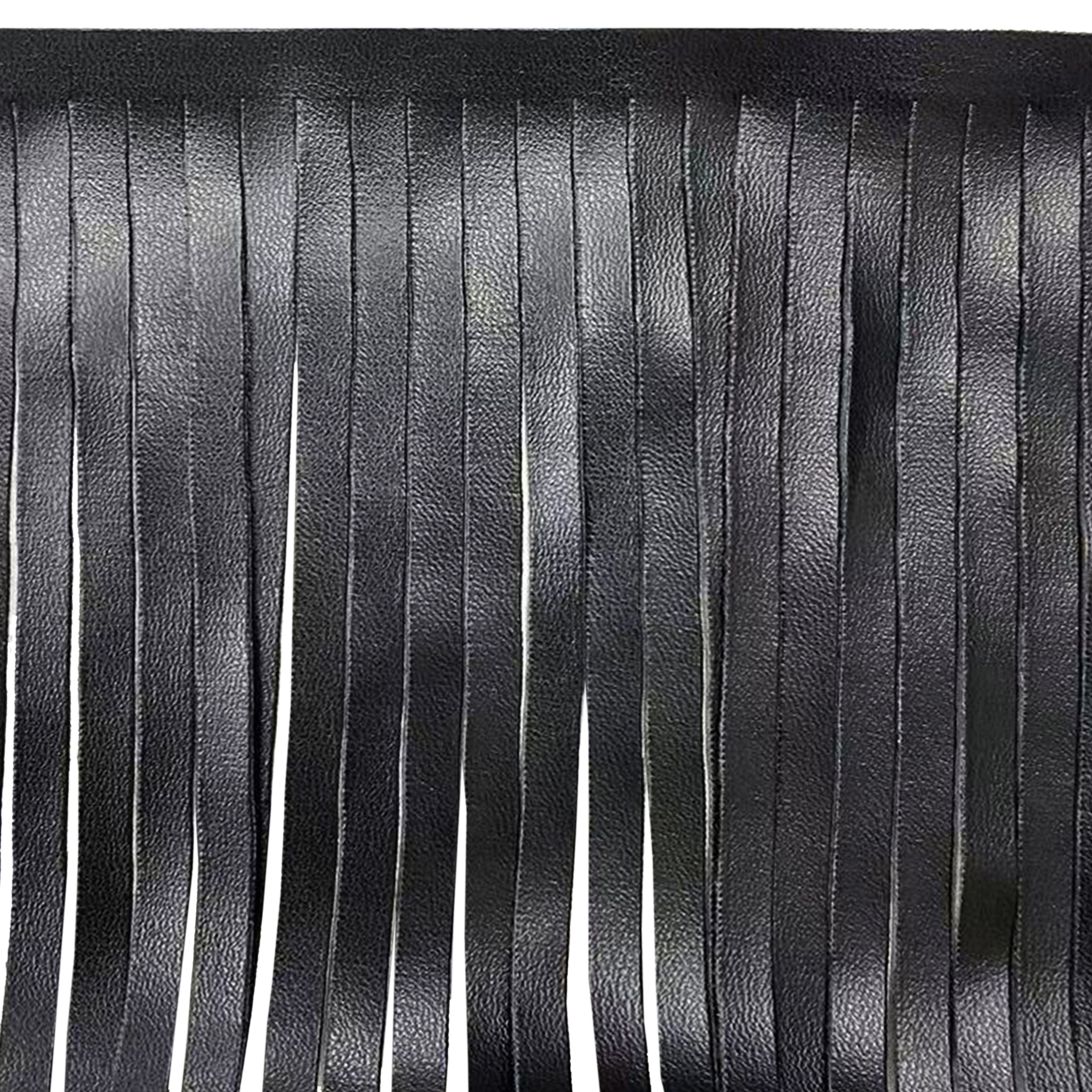 4&#x22; Faux Leather Fringe Trim by Celebrate It&#xAE;