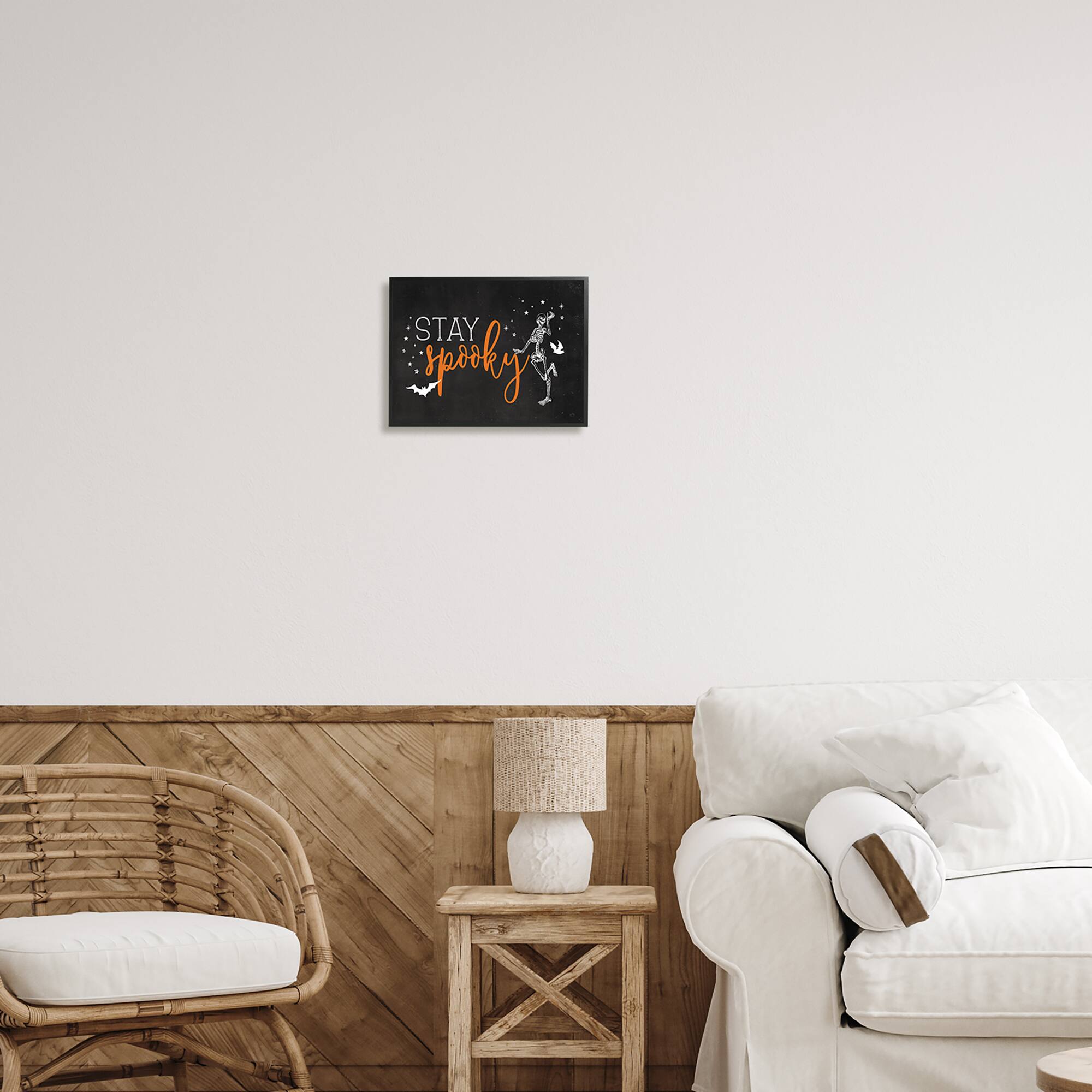 Stupell Industries Stay Spooky Skeleton Framed Giclee Art