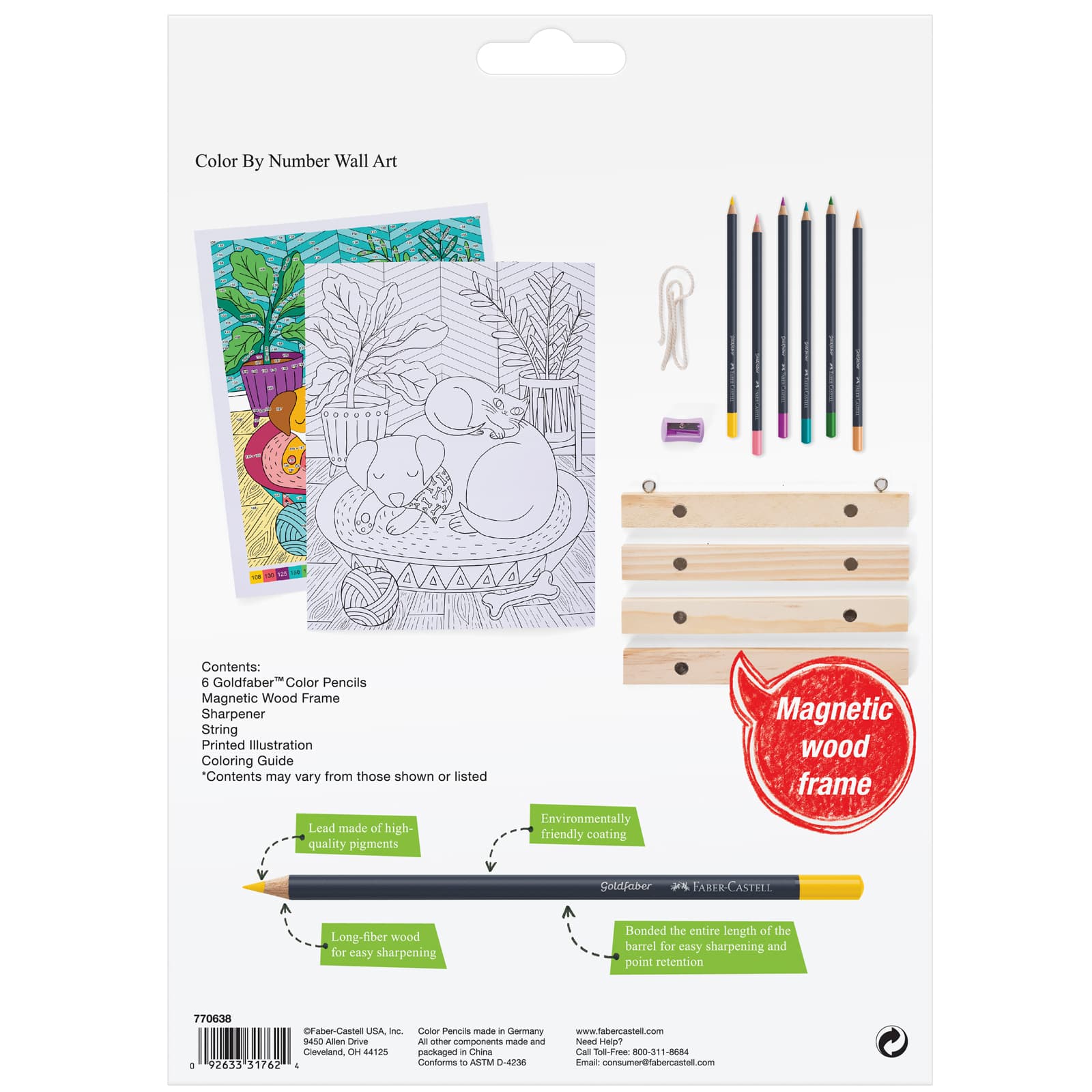 Faber-Castell&#xAE; Pet Parents Color By Number Wall Art Kit