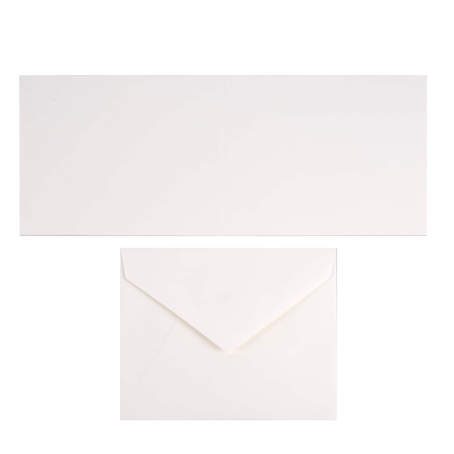 Ivory Top Folded Cards &#x26; Envelopes by Recollections&#x2122;, 4.25&#x22; x 5.5&#x22;