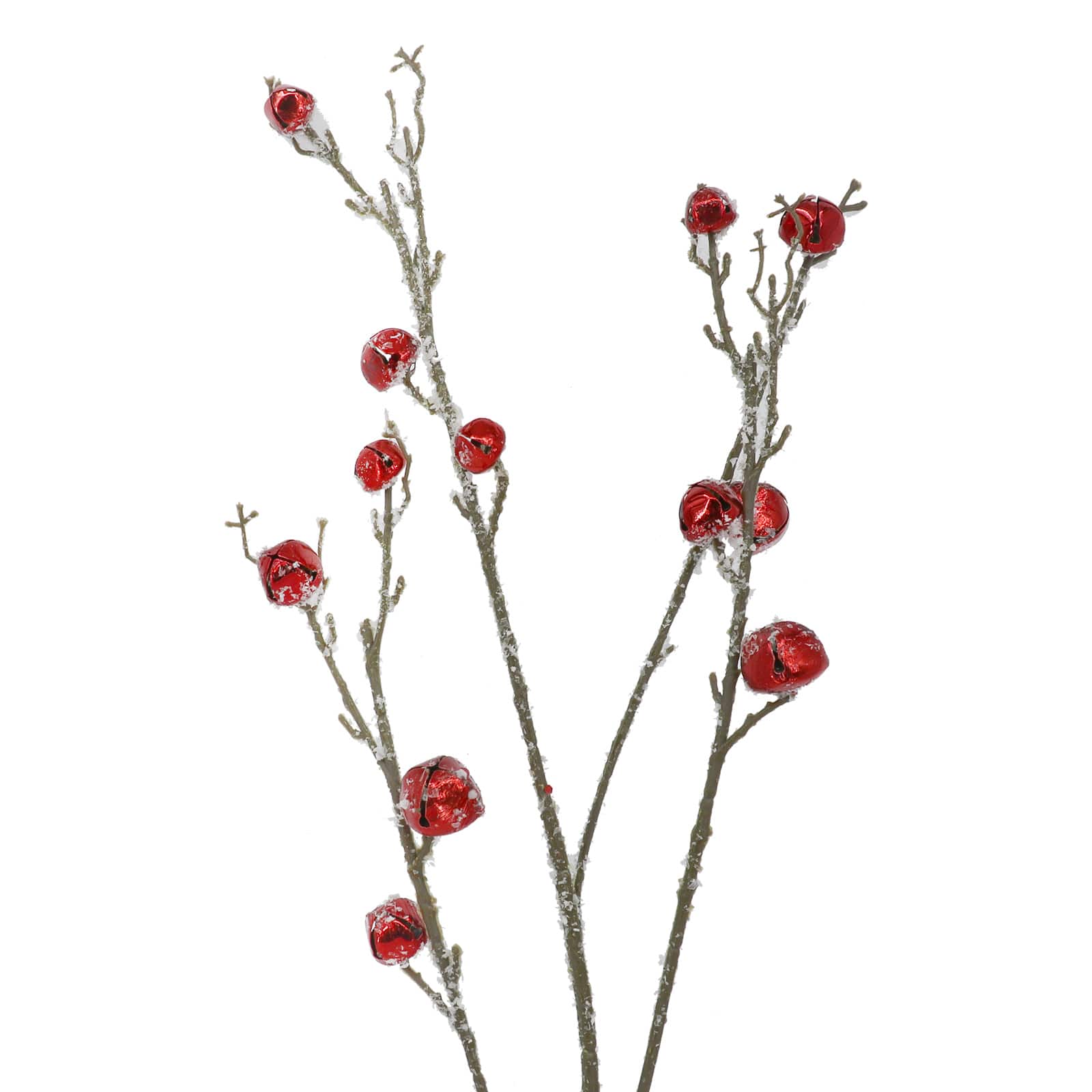 Branche de clochettes rouges givr&#xE9;es de 73,6 cm d&#x27;Ashland