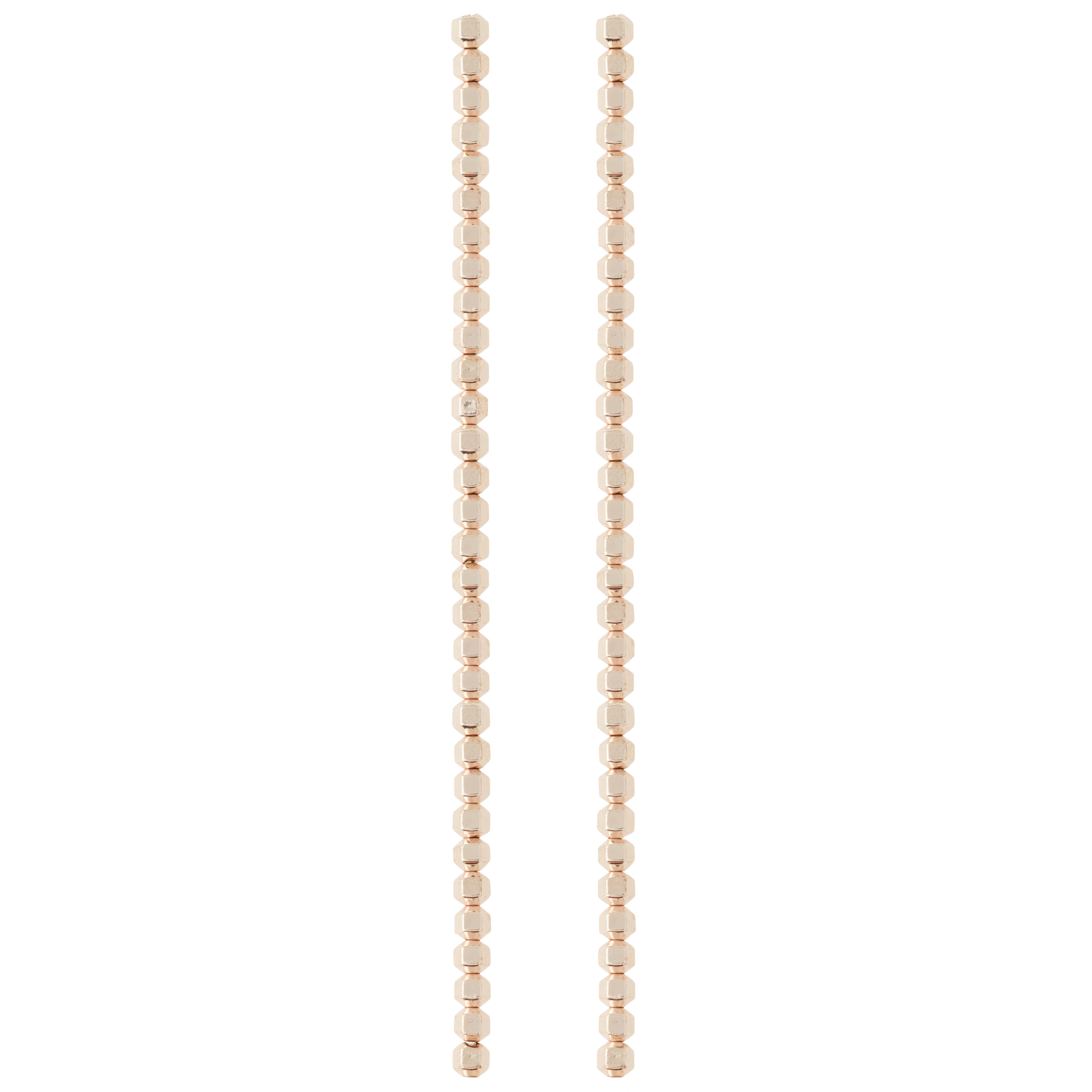 Rose Gold Hematite Bicone Beads, 4mm by Bead Landing&#x2122;