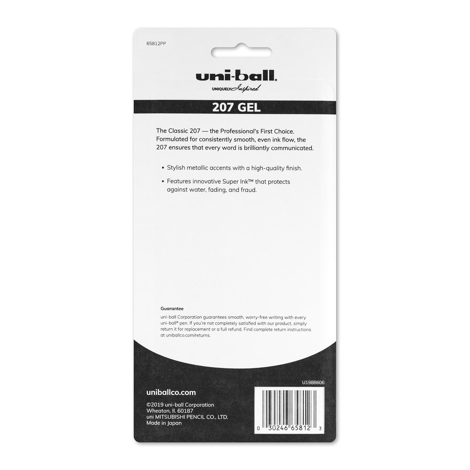 Uni-Ball&#xAE; Impact Gel Black 4 Pen Set