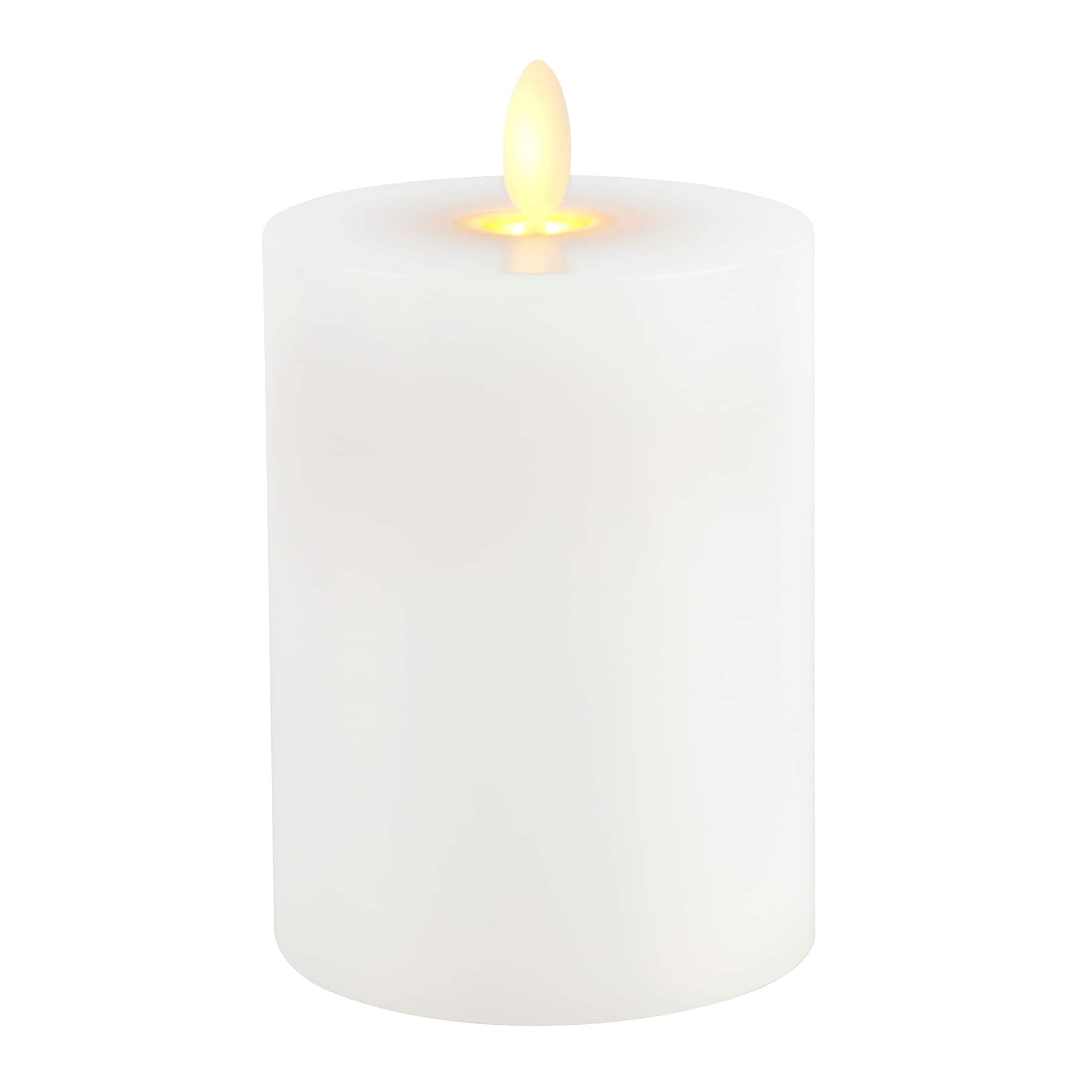8&#x22; LED Wax Pillar Candle with Moving Flame by Ashland&#xAE;