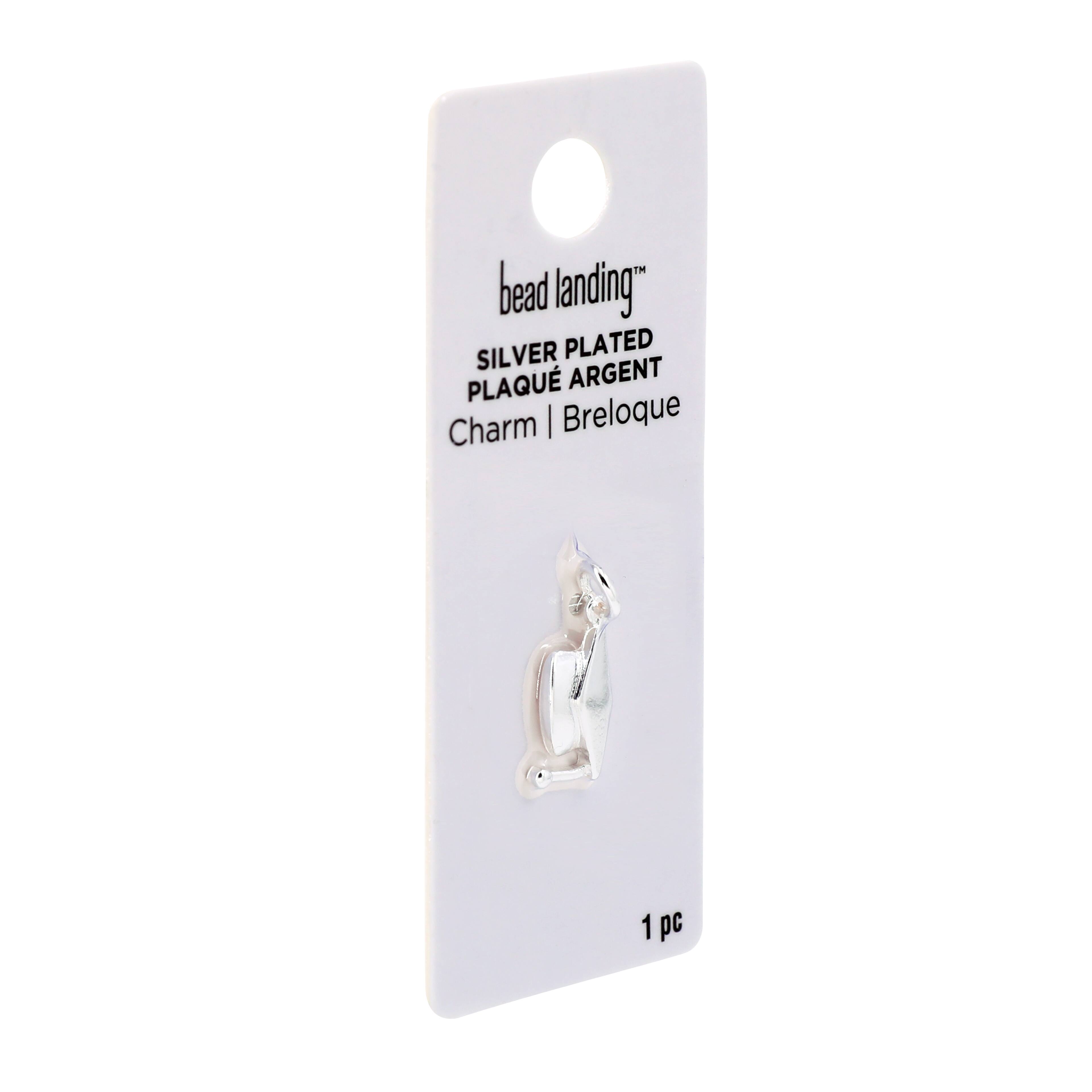 Silver Plated Graduation Cap Charm by Bead Landing&#x2122;